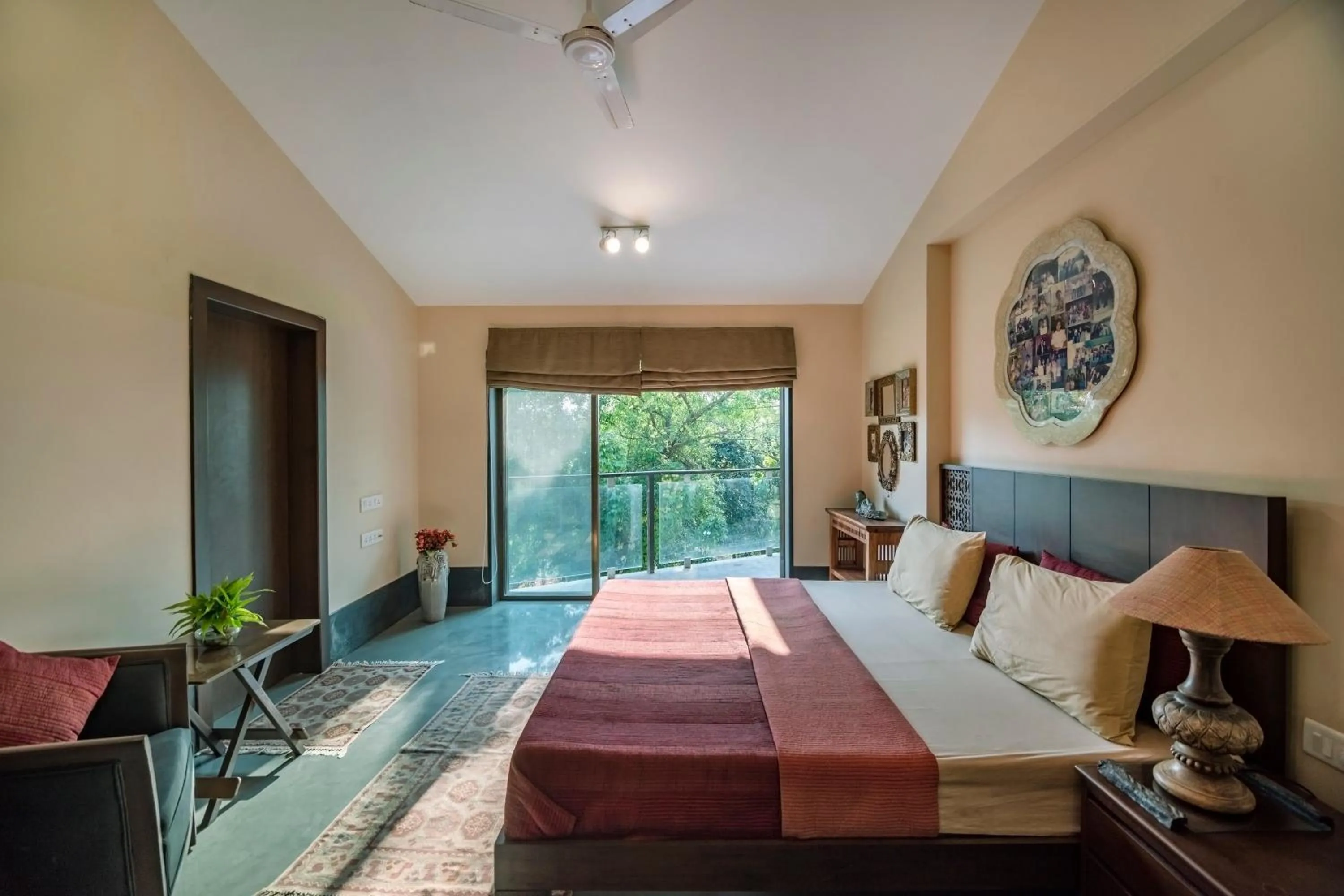 Bed in SaffronStays Masaya, Alibaug - pet-friendly villa with alfresco dining