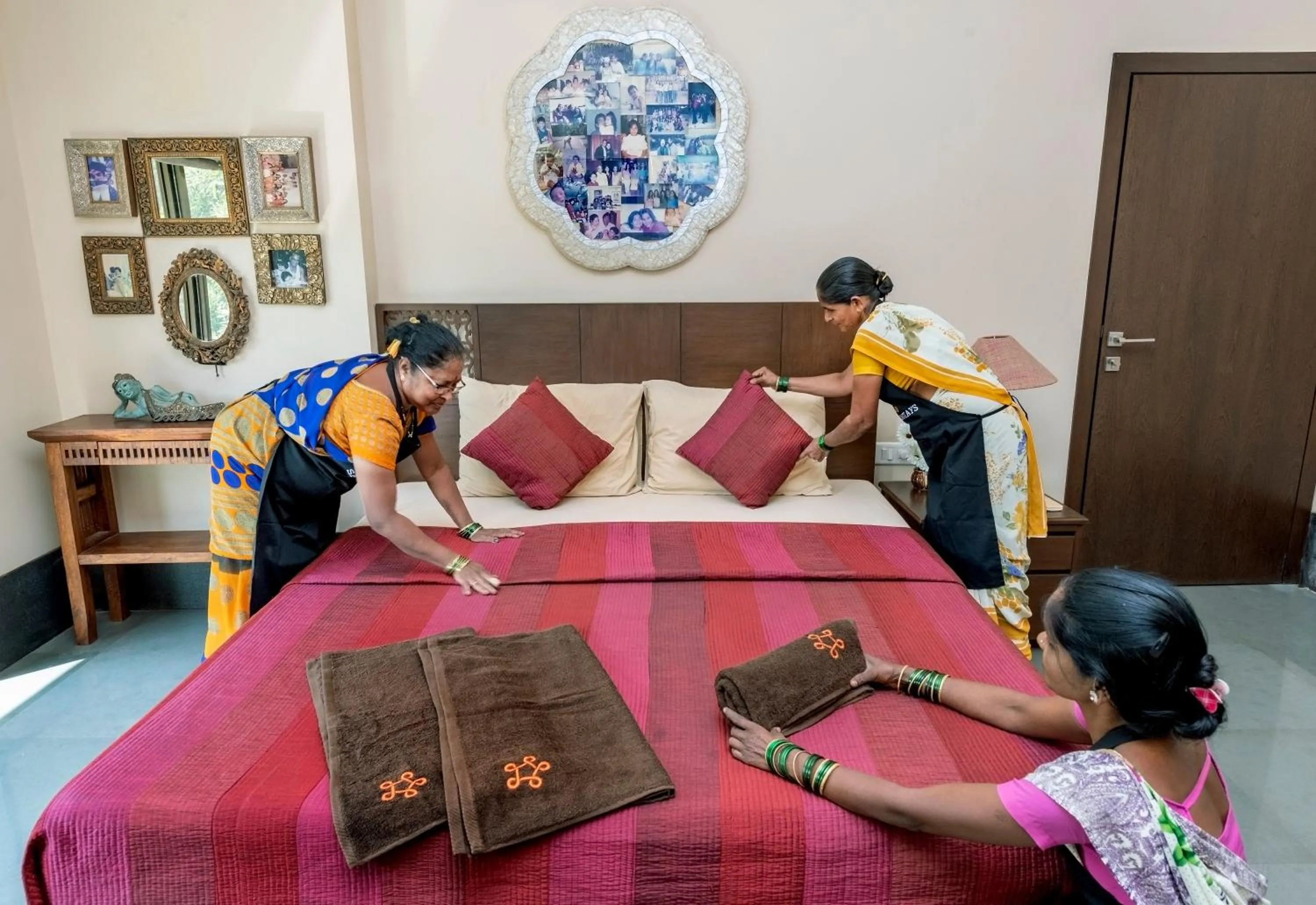 Staff, Bed in SaffronStays Masaya, Alibaug - pet-friendly villa with alfresco dining