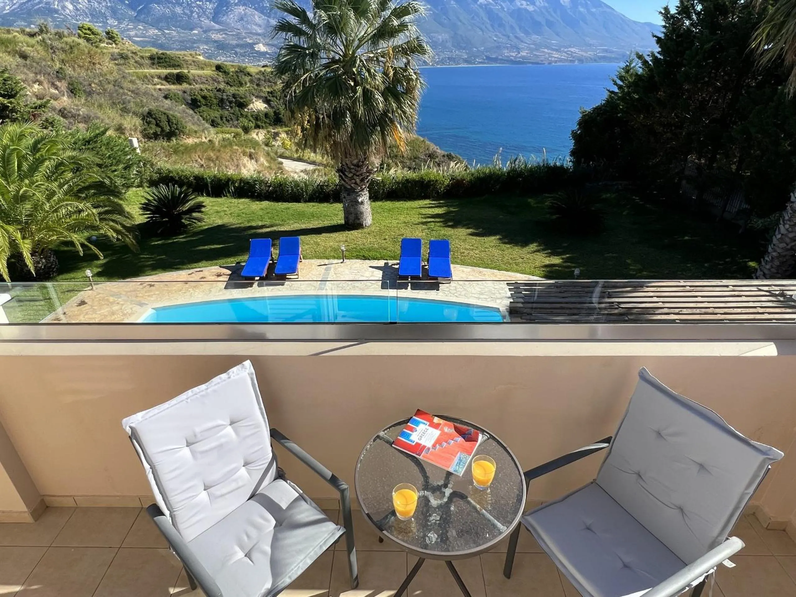 Balcony/Terrace in Villa Eros Spartia Kefalonia