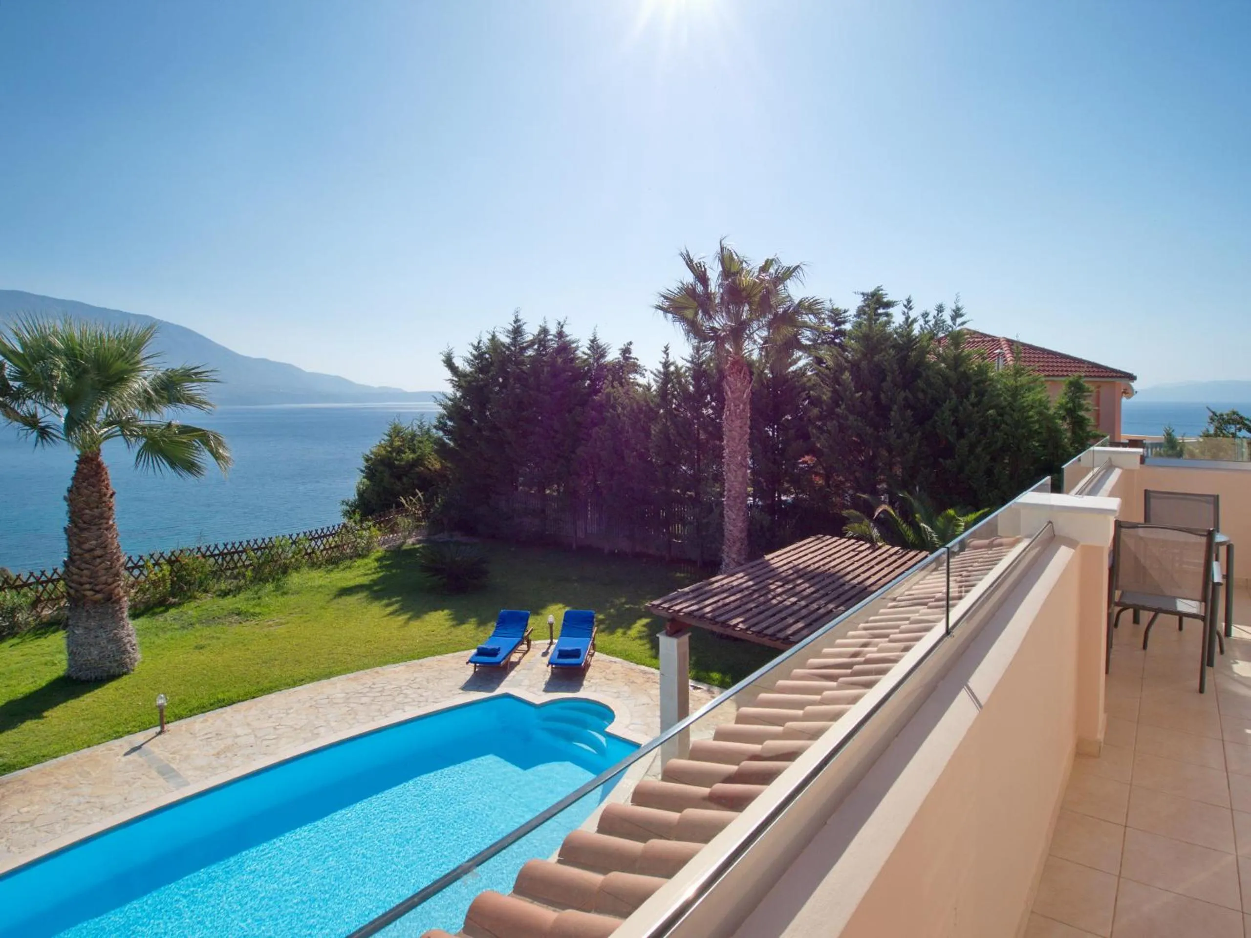 Balcony/Terrace in Villa Eros Spartia Kefalonia