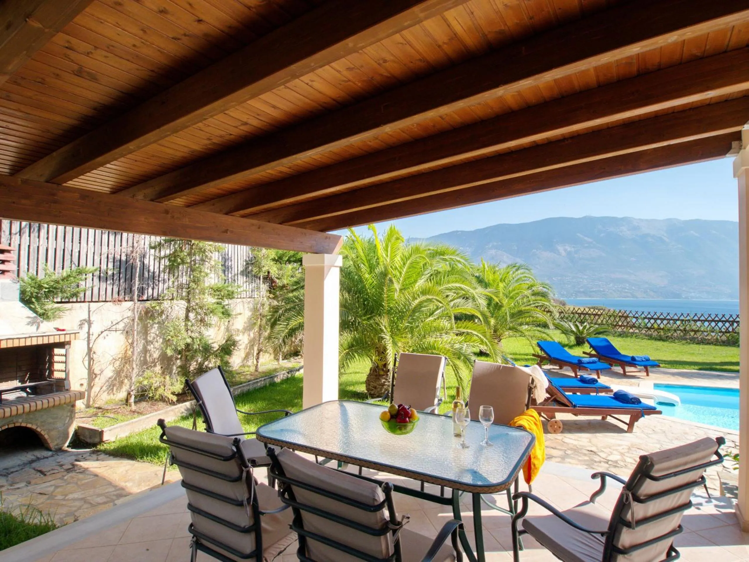 Balcony/Terrace in Villa Eros Spartia Kefalonia