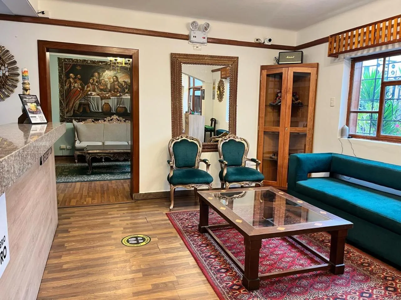 Lobby or reception in Hotel Monasterio San Pedro