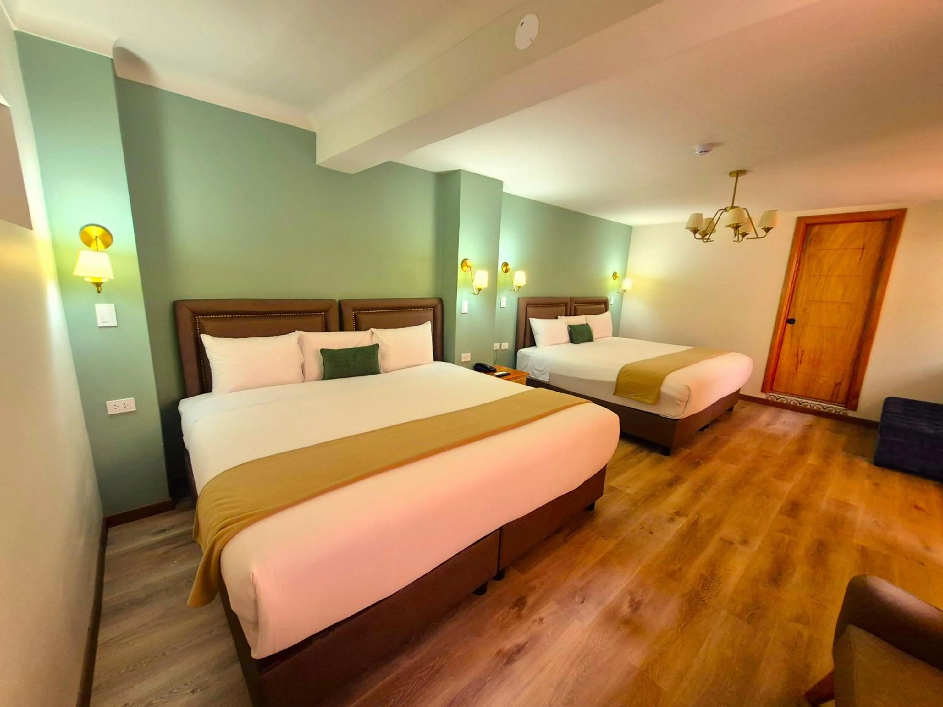 Bed in Hotel Monasterio San Pedro