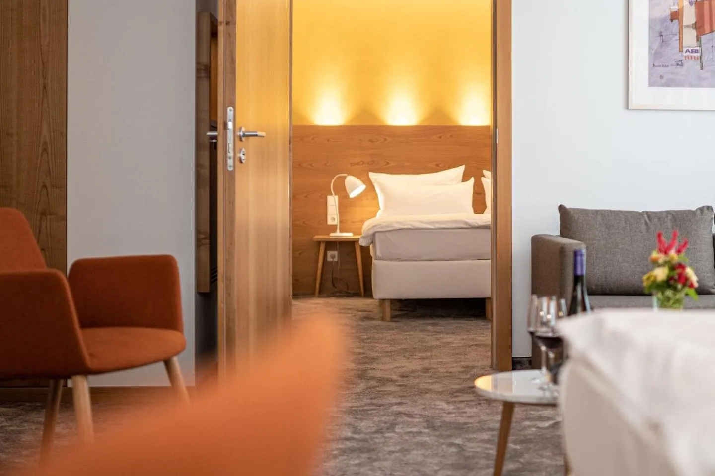 Photo of the whole room, Bed in Hotel Adler Asperg