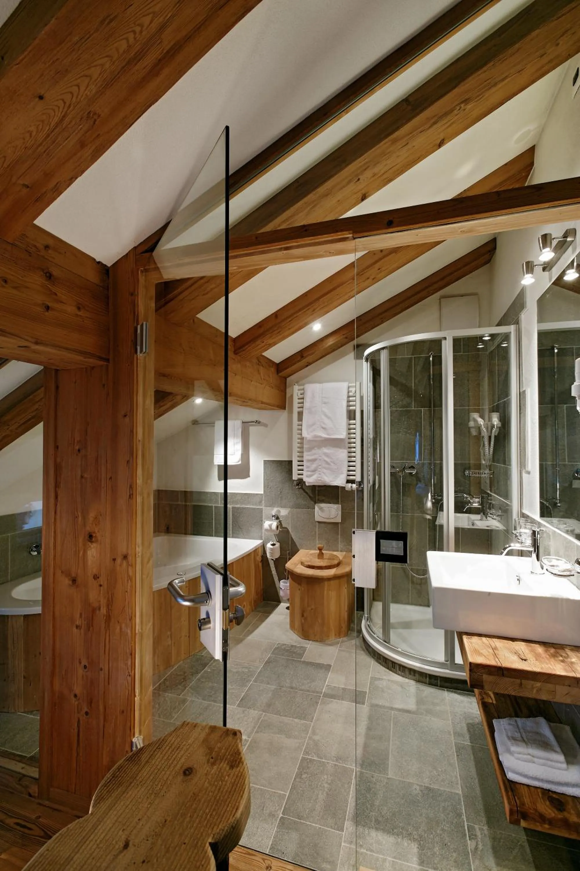 Bathroom in Lifestyle & Spa Hotel Grächerhof