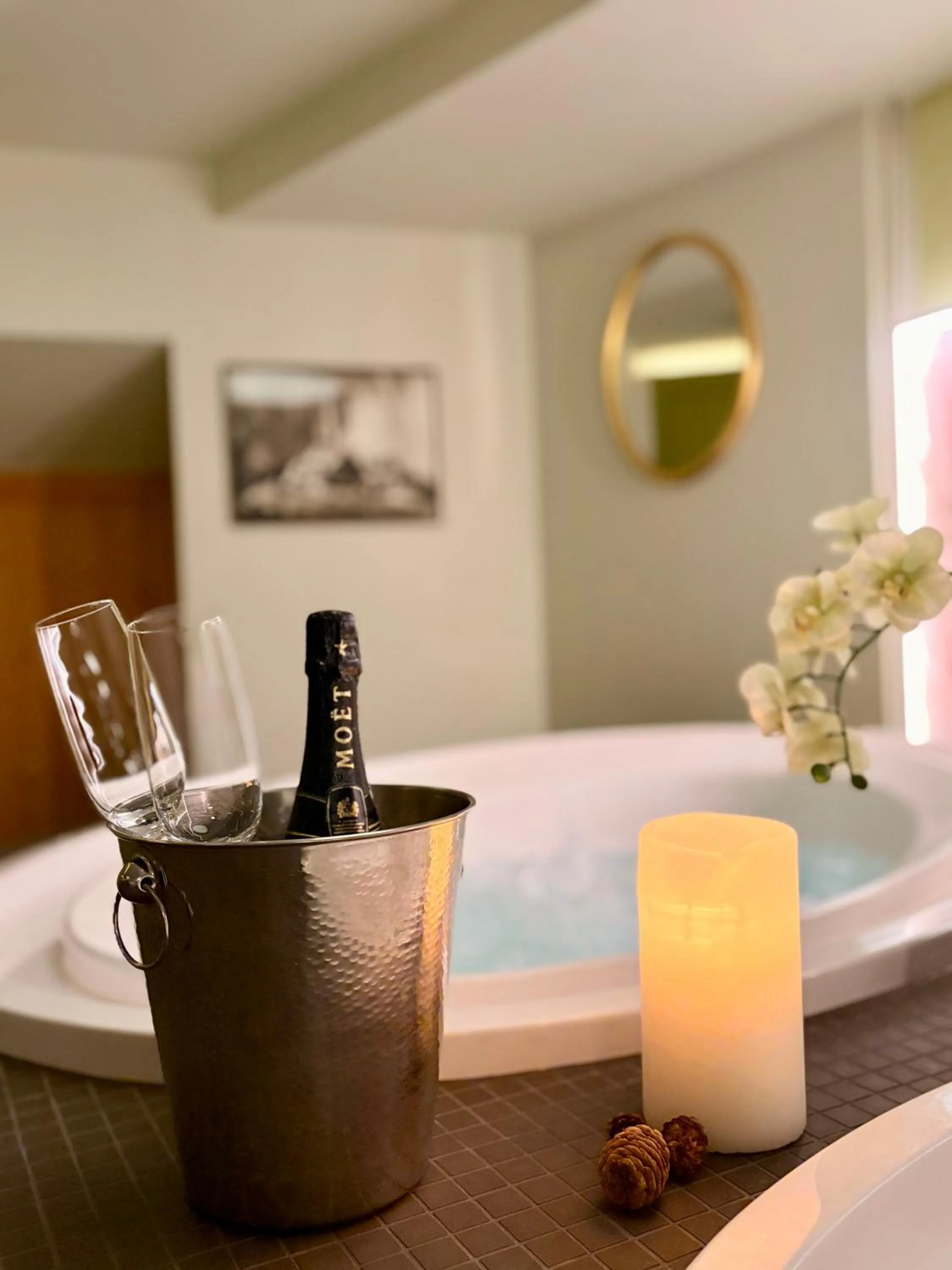 Bed in Lifestyle & Spa Hotel Grächerhof