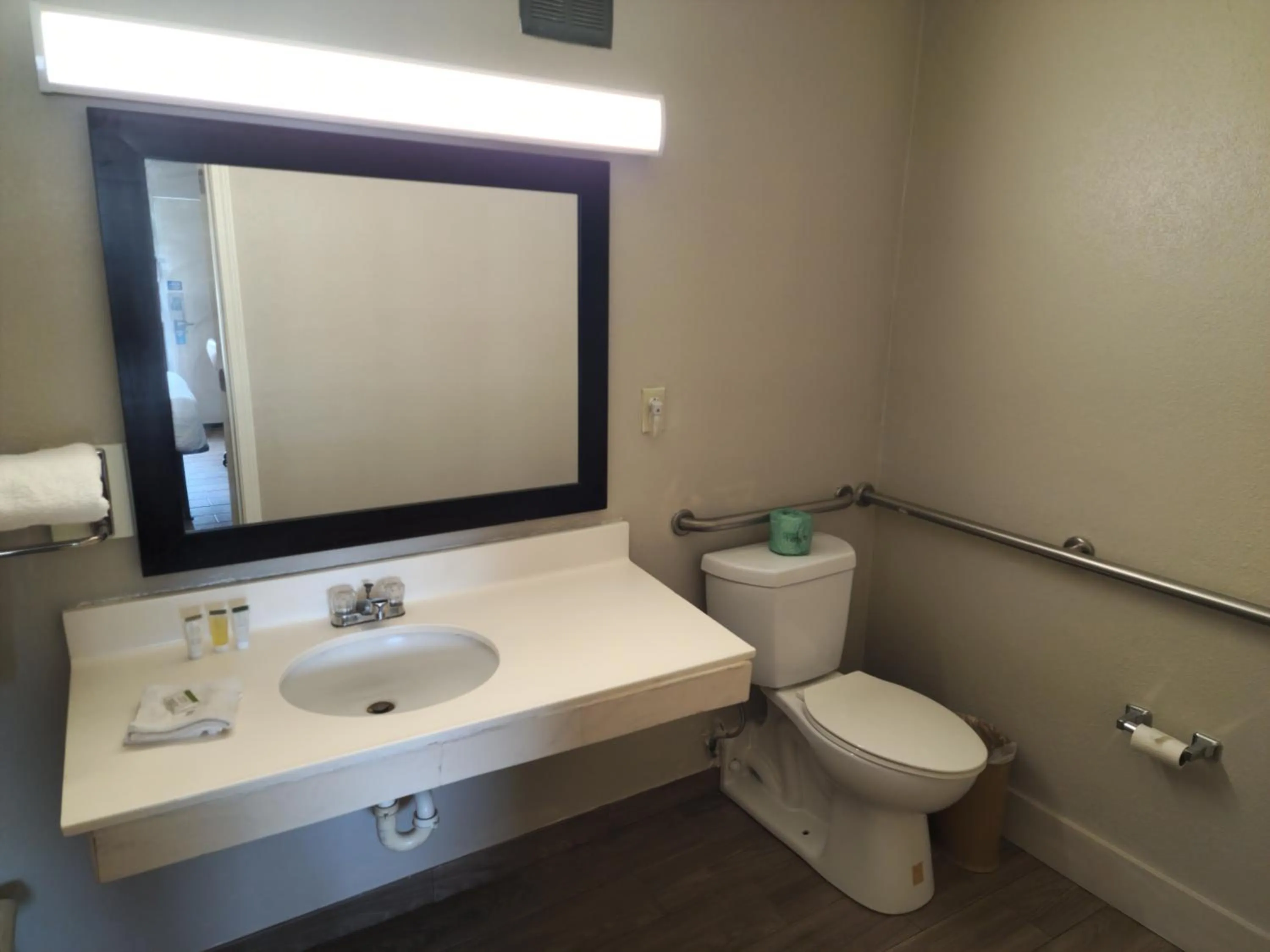 Bathroom in Days Inn by Wyndham Hardeeville Near Hilton Head