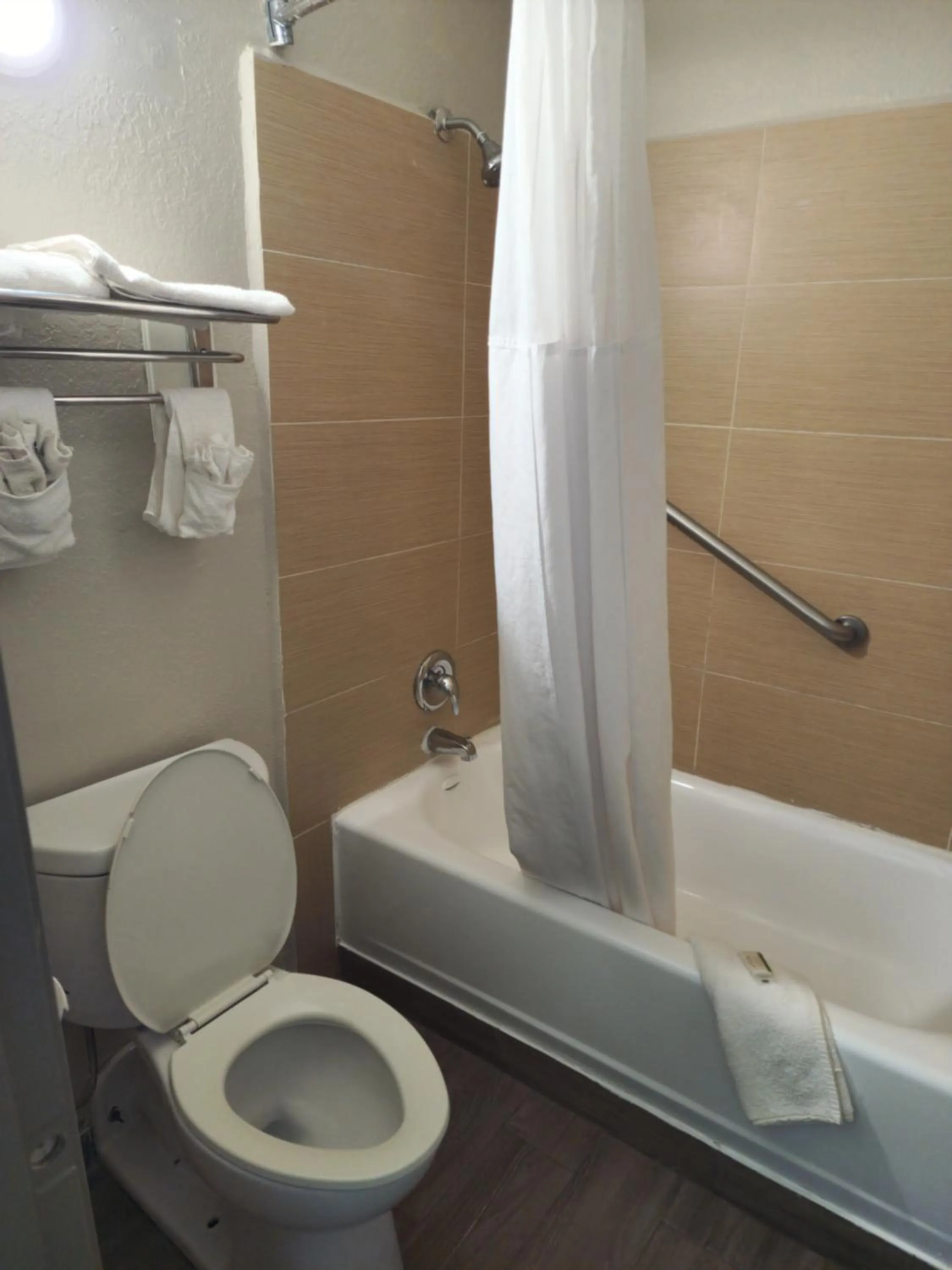 Bathroom in Days Inn by Wyndham Hardeeville Near Hilton Head