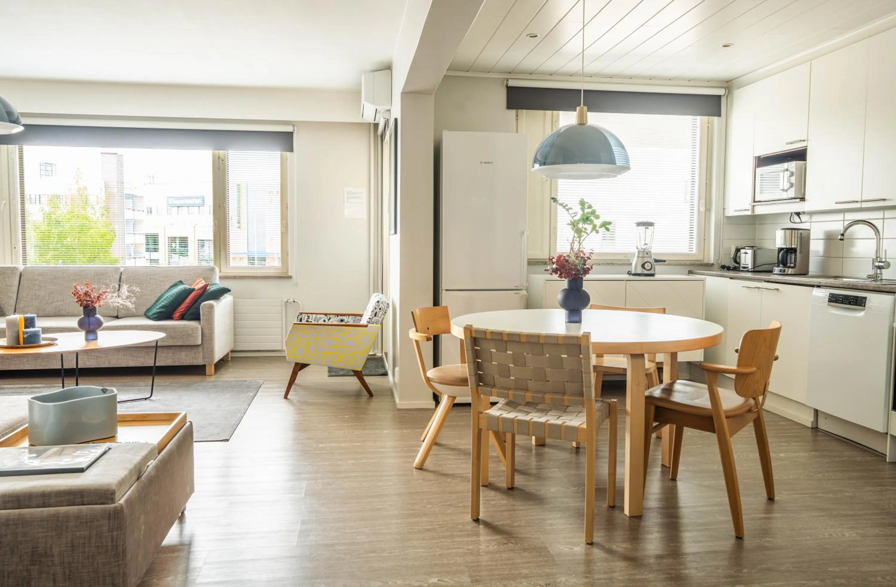 Living room in The Luxury Downtown Rovaniemi with sauna