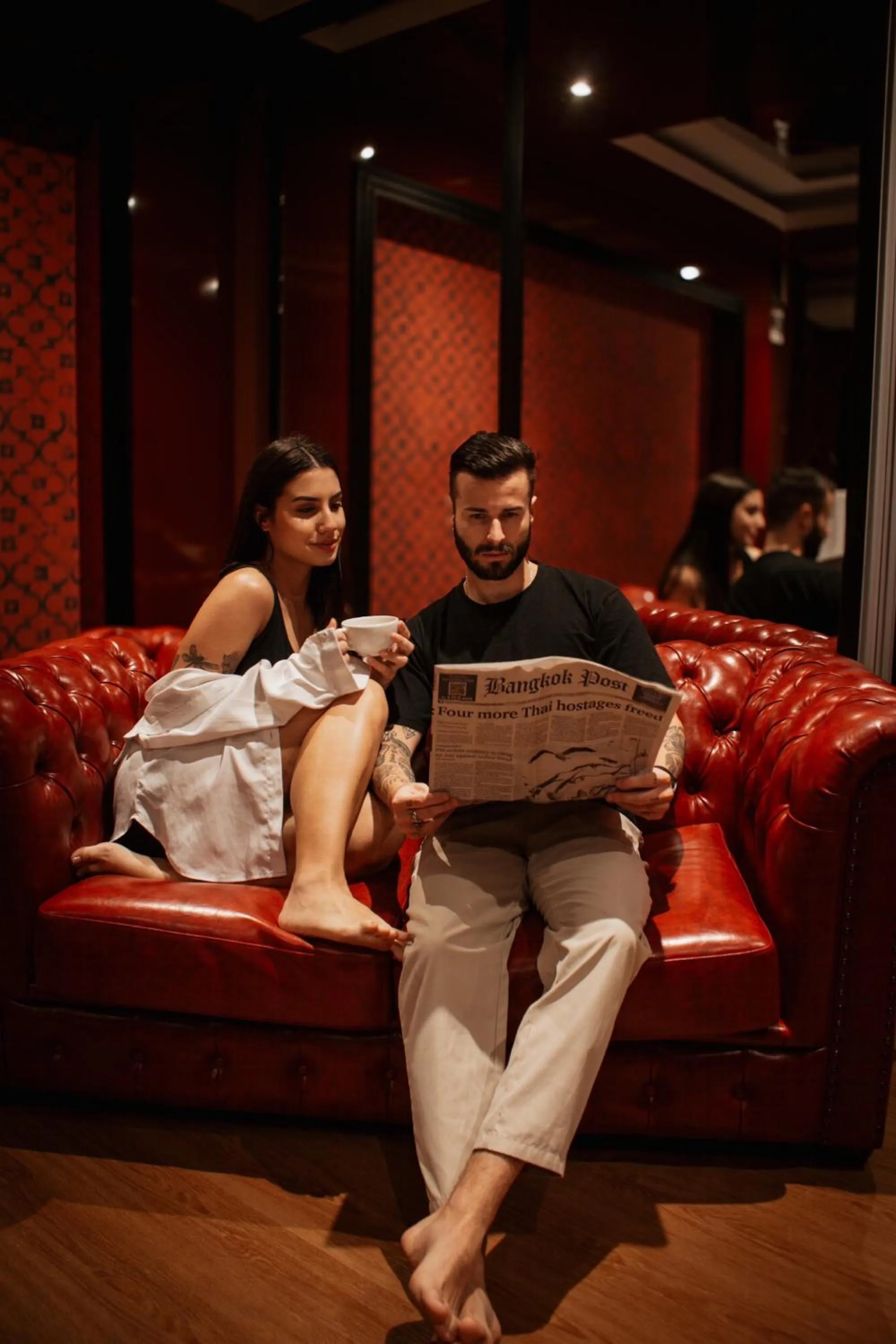 Seating area in G Boutique Silom Hotel