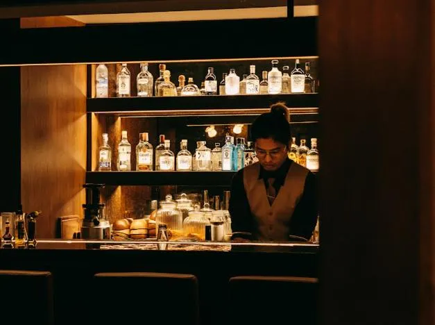 Lounge or bar in G Boutique Silom Hotel