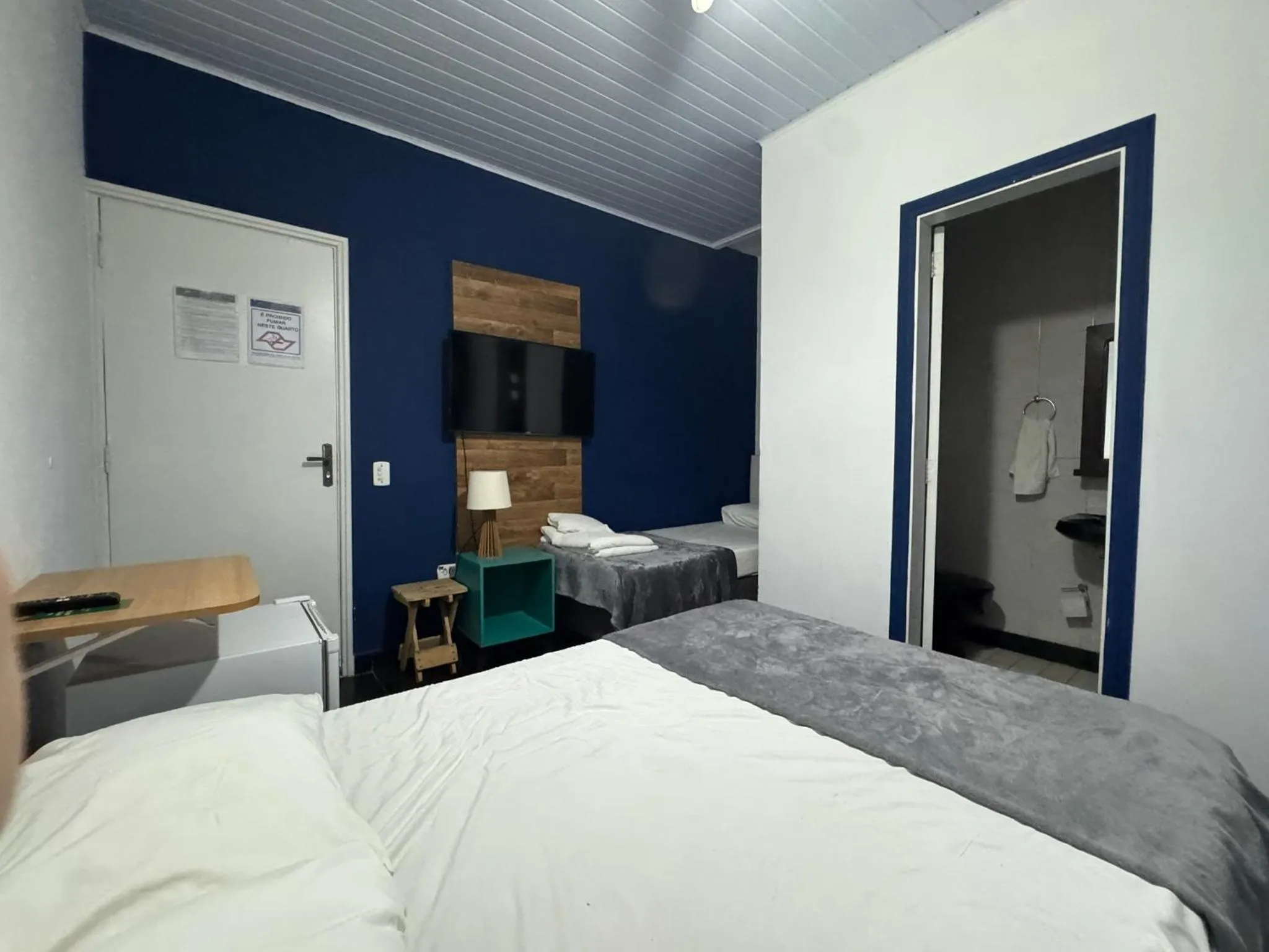 Bed in Pousada Hotel Canto dos Mares