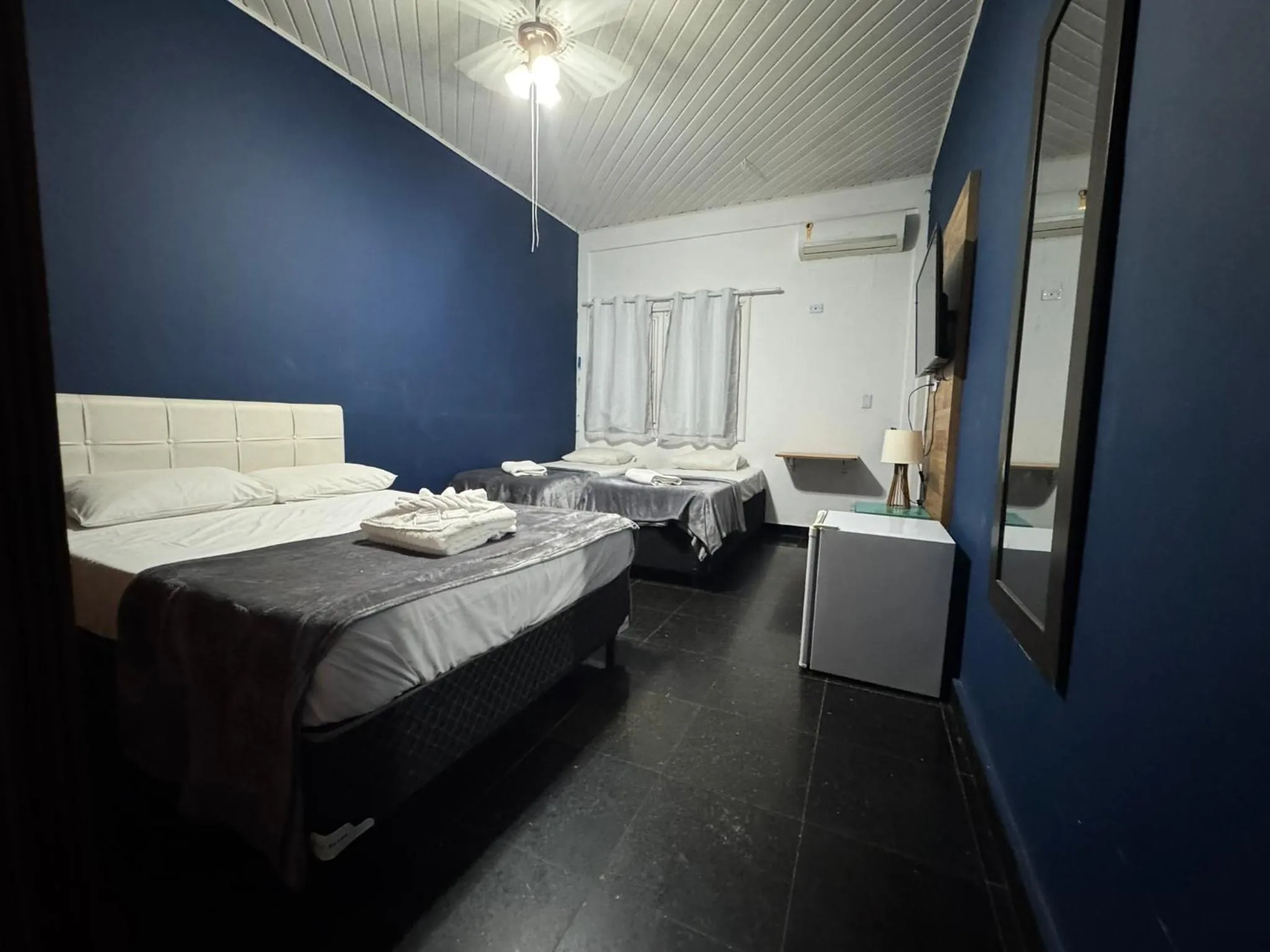 Bed in Pousada Hotel Canto dos Mares