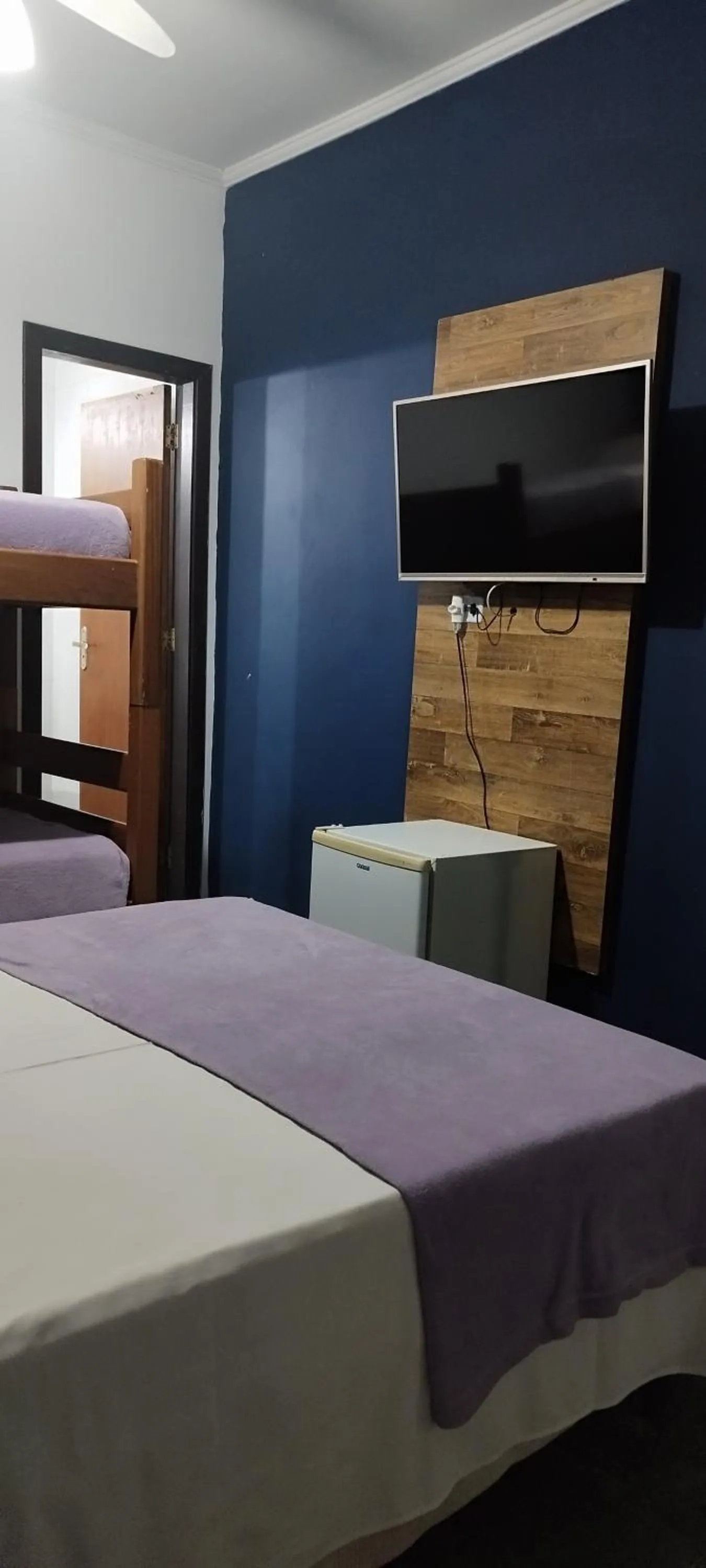 Bed in Pousada Hotel Canto dos Mares