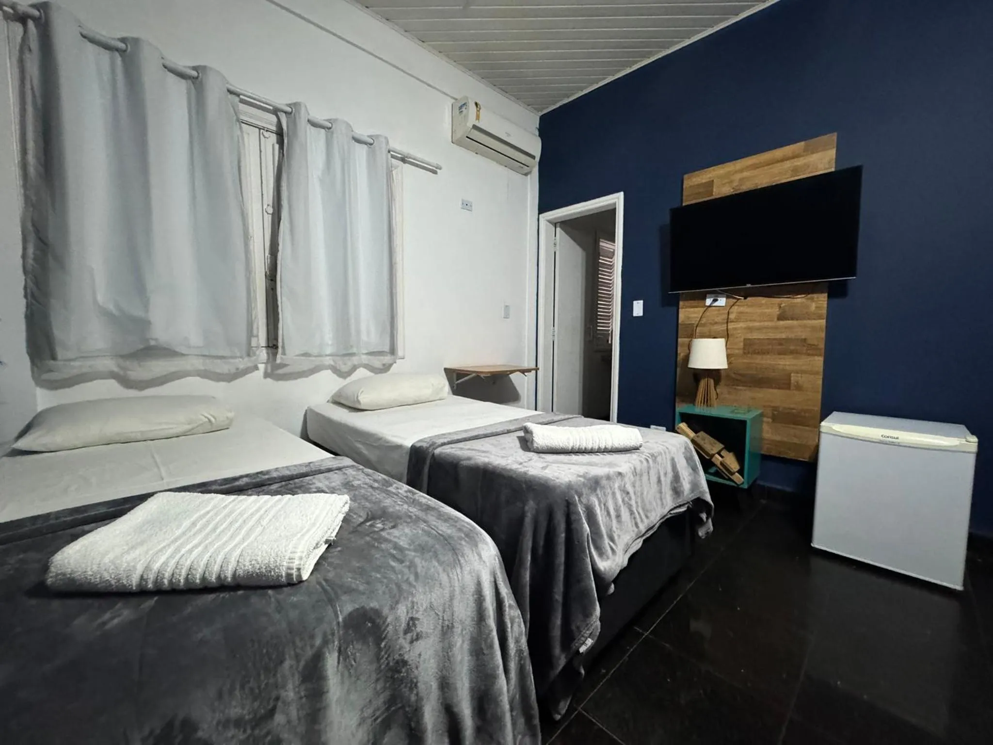 Bed in Pousada Hotel Canto dos Mares