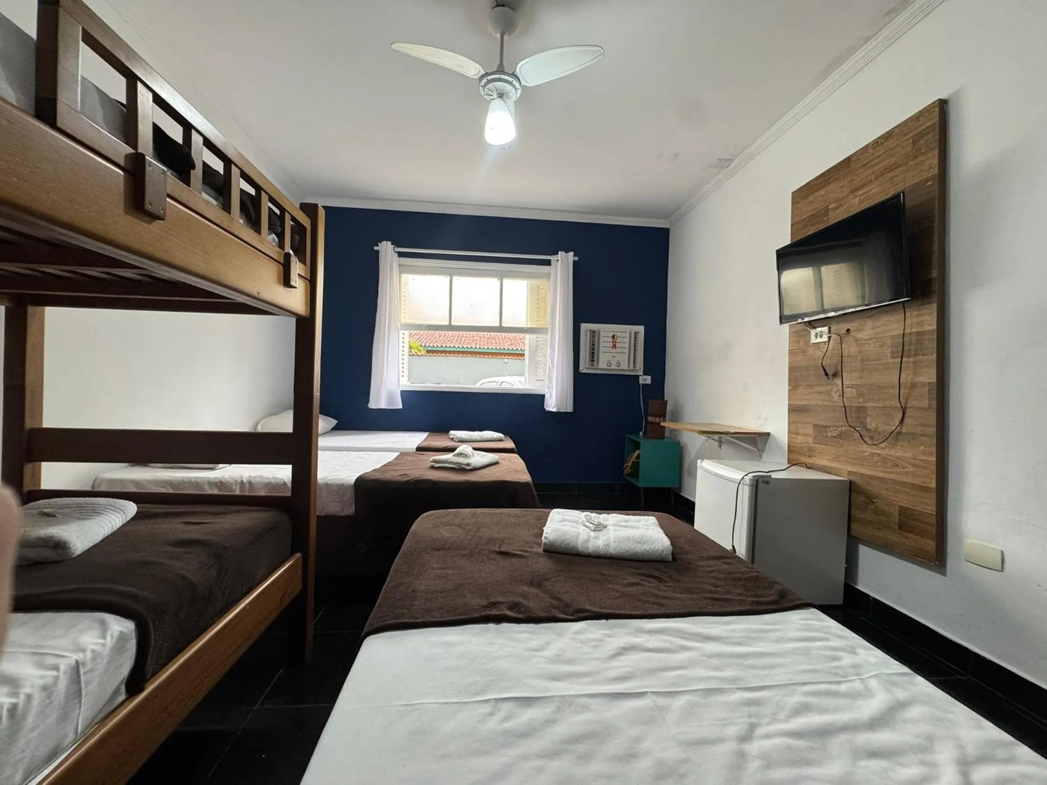 Bed in Pousada Hotel Canto dos Mares