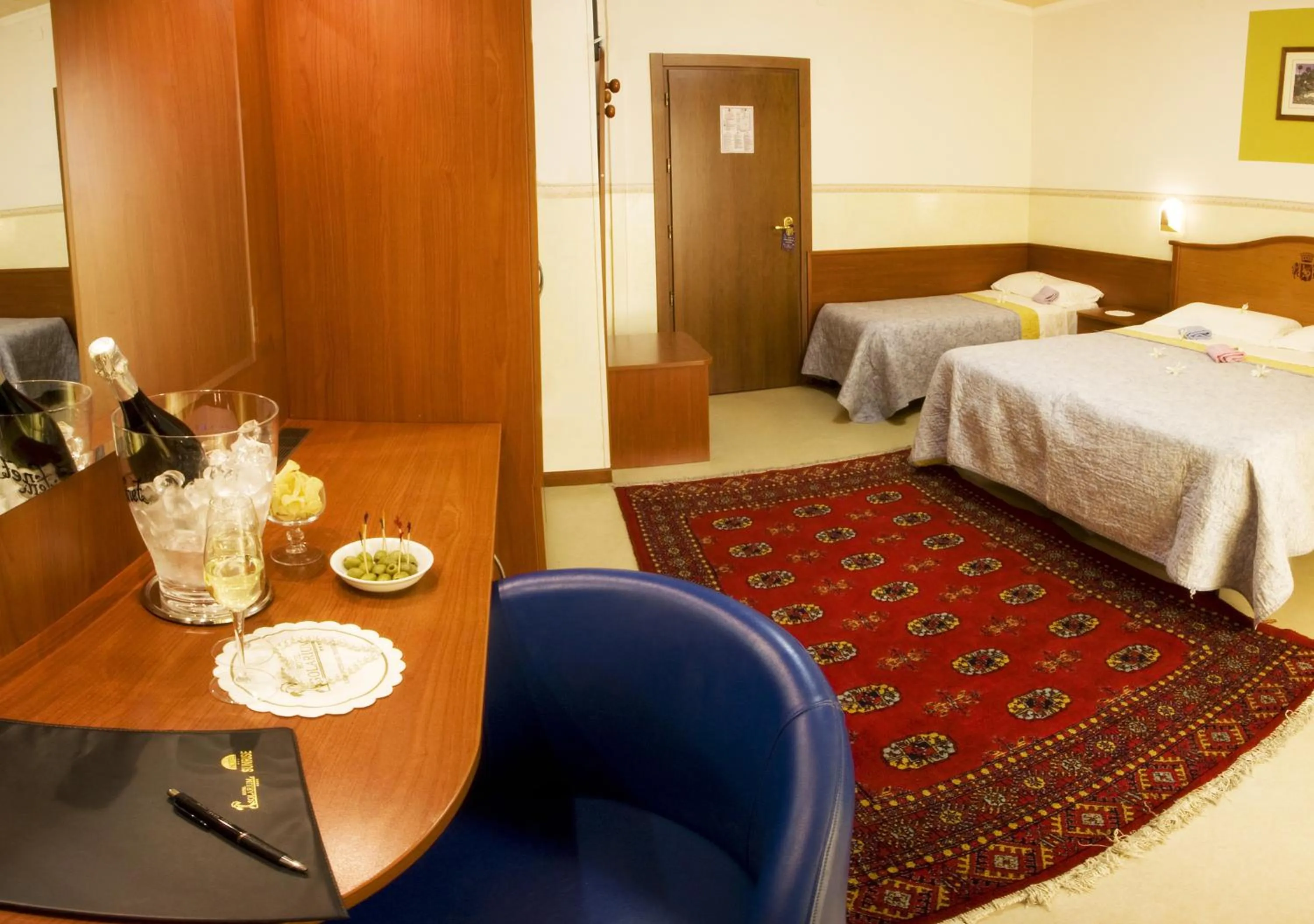 Bed in Hotel Solarium