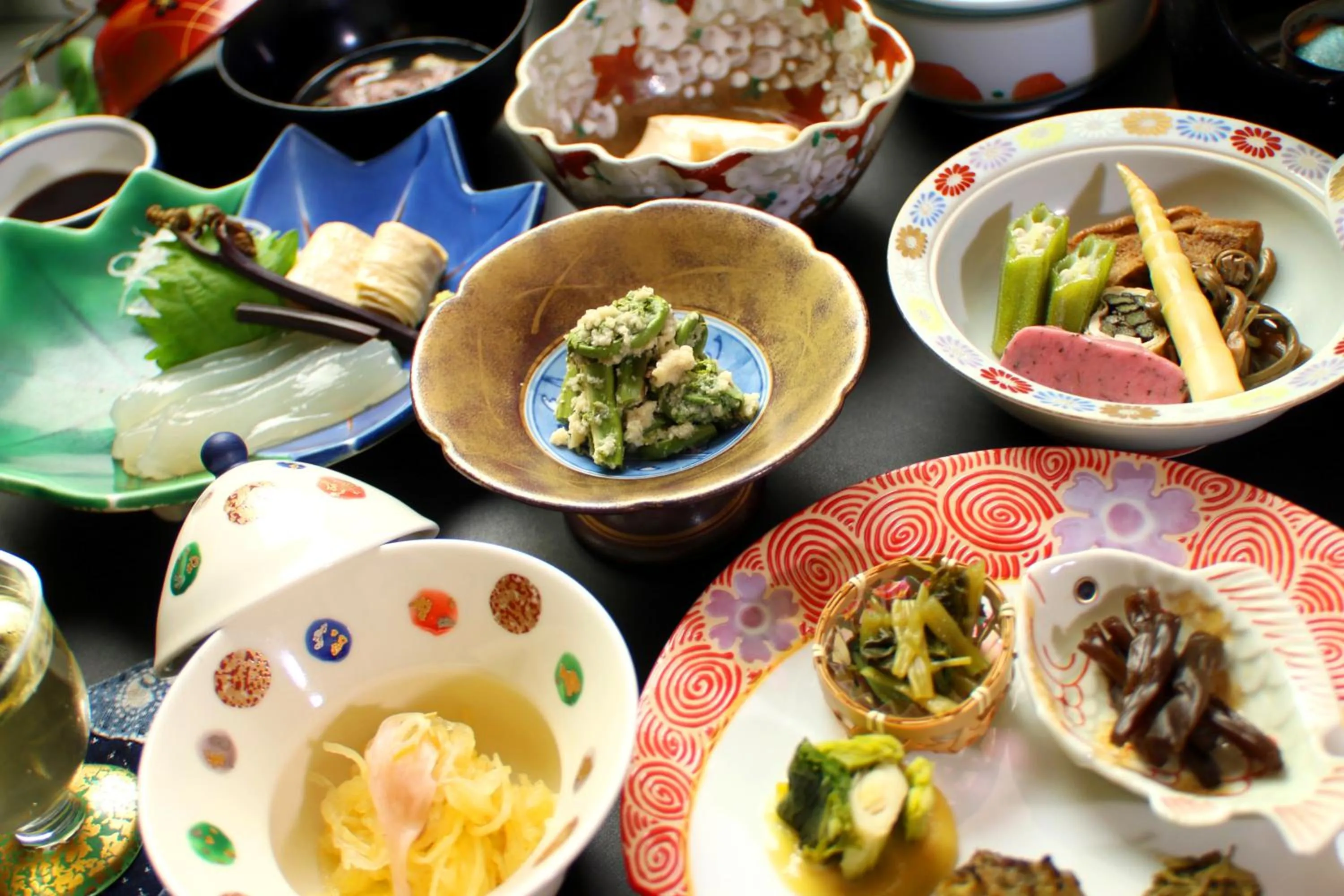 Food in Shukubo Kansho-in Temple Sanrakuso