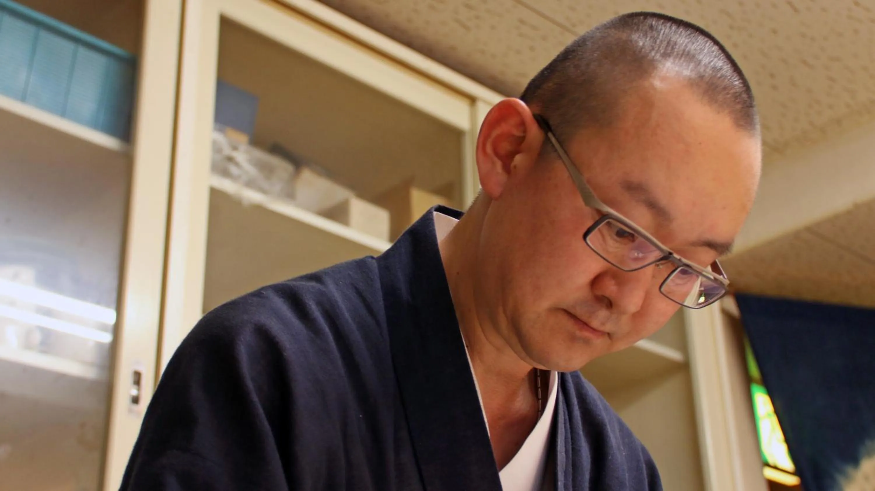 People in Shukubo Kansho-in Temple Sanrakuso