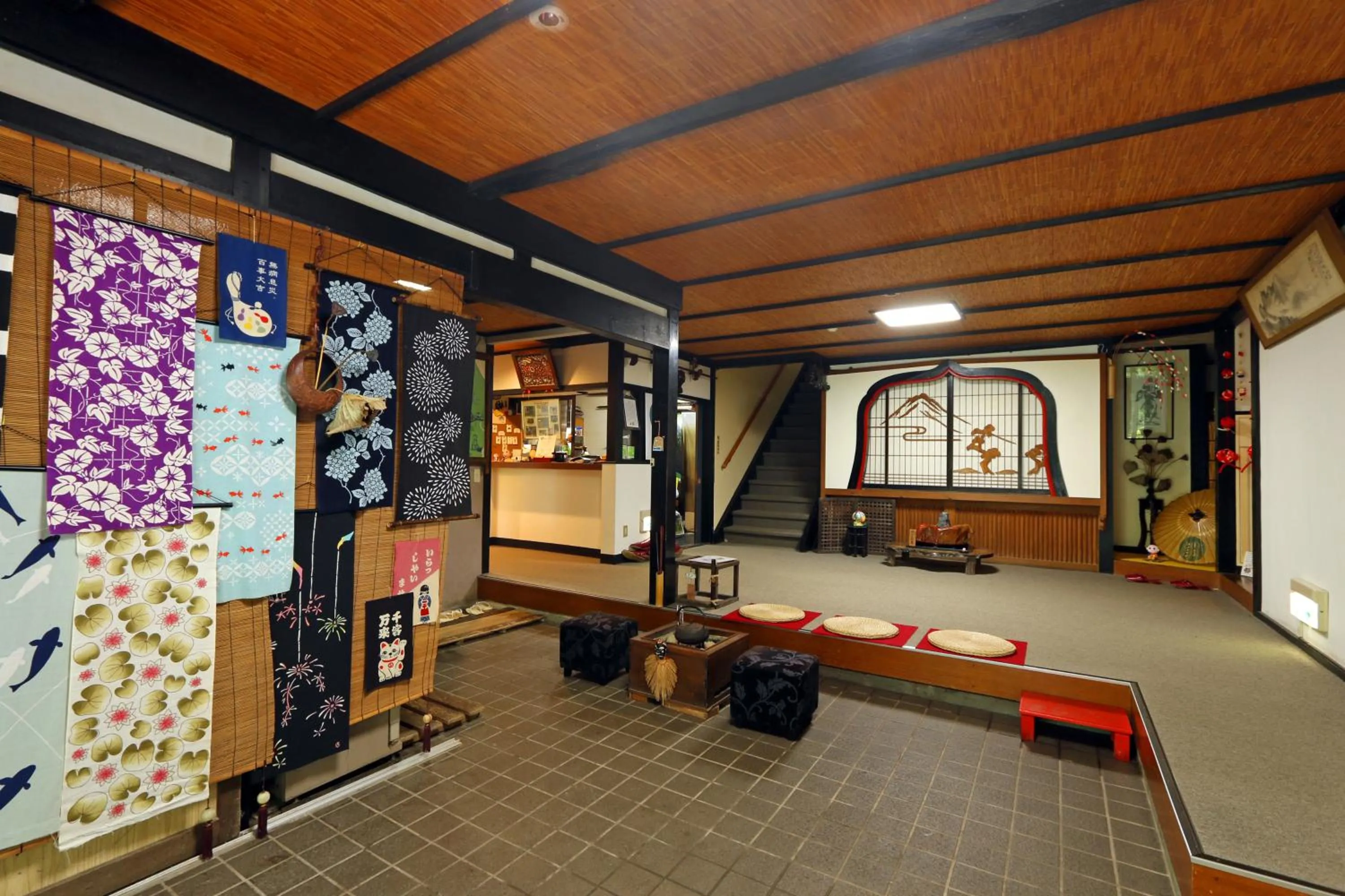 Lobby or reception in Shukubo Kansho-in Temple Sanrakuso