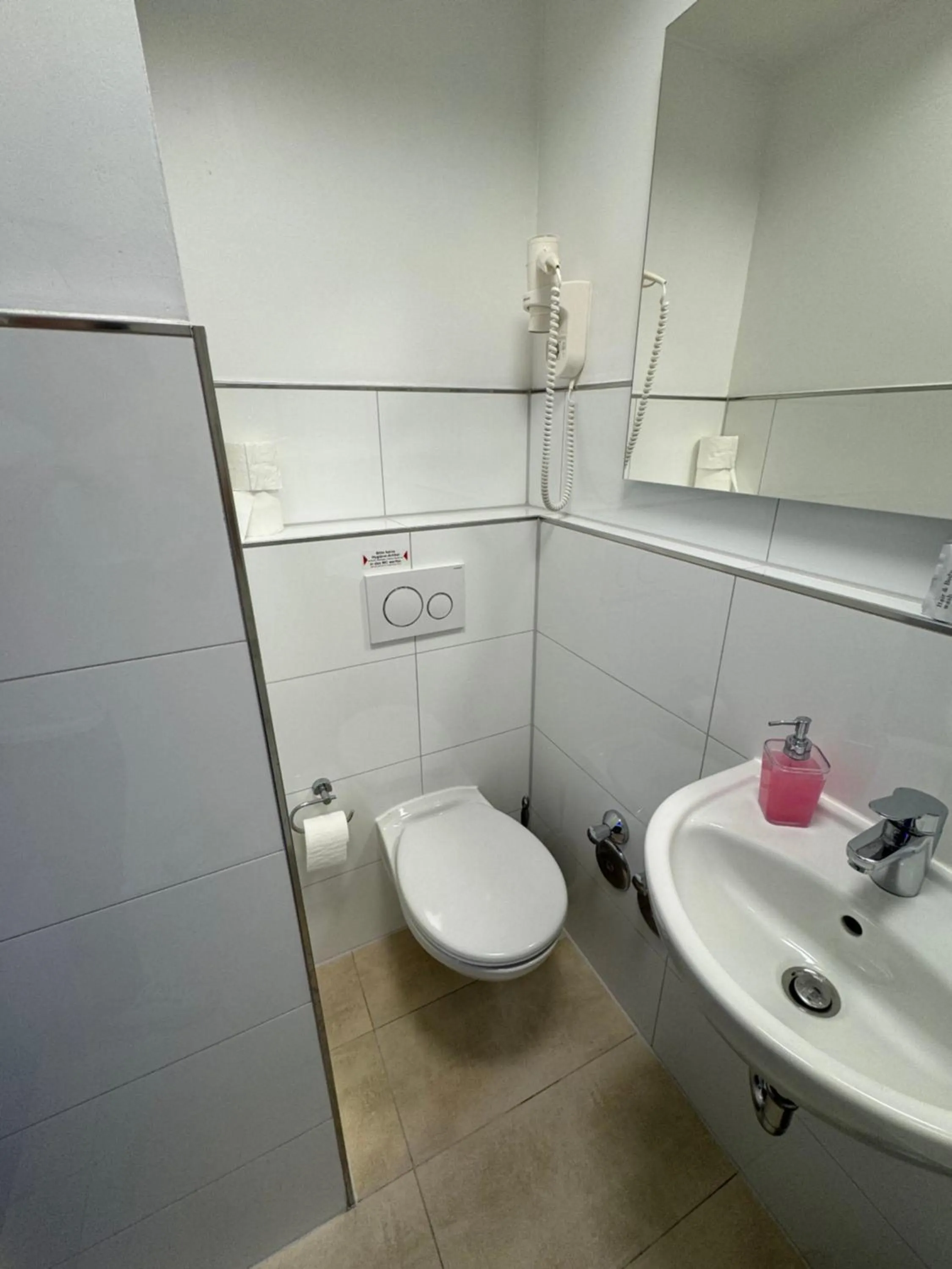 Toilet in Pension Zwei A