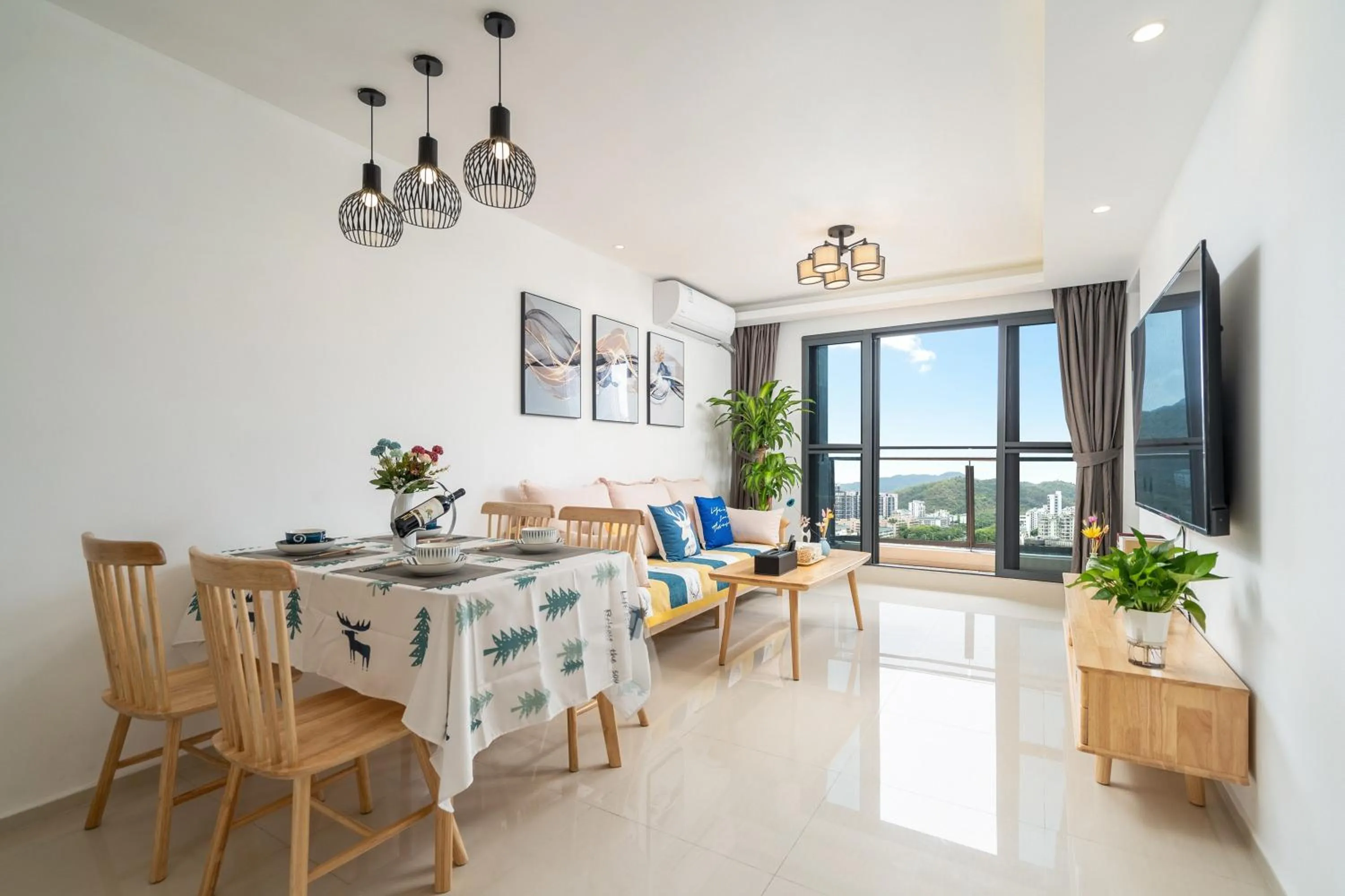 Living room in Neal Yat Seaview Apartment Haitang Bay Sanya