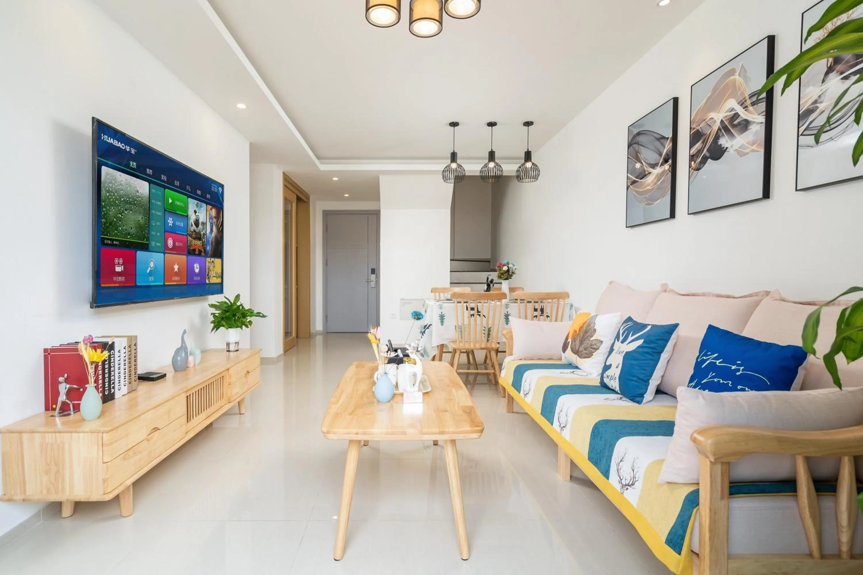 Living room in Neal Yat Seaview Apartment Haitang Bay Sanya