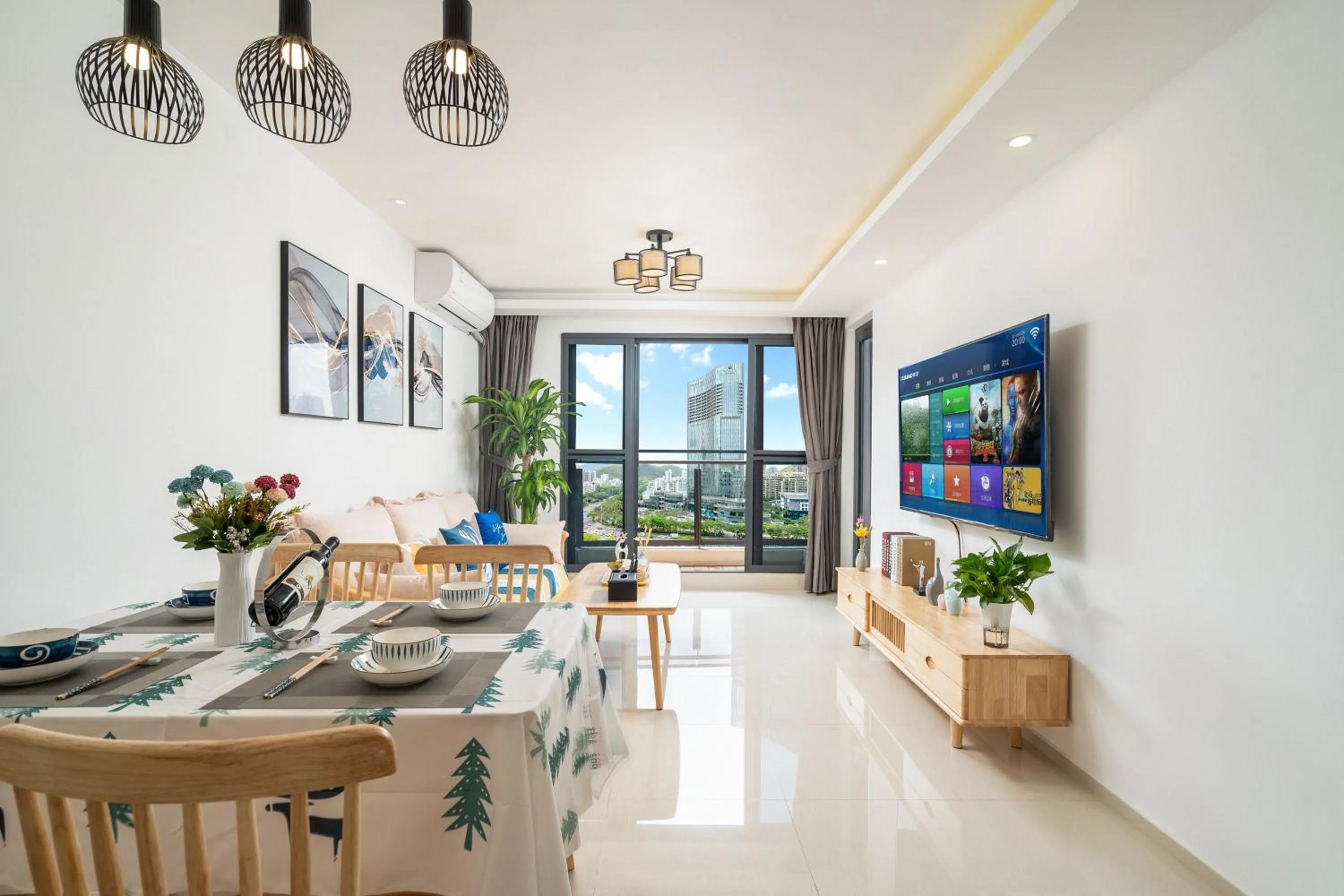 Living room in Neal Yat Seaview Apartment Haitang Bay Sanya