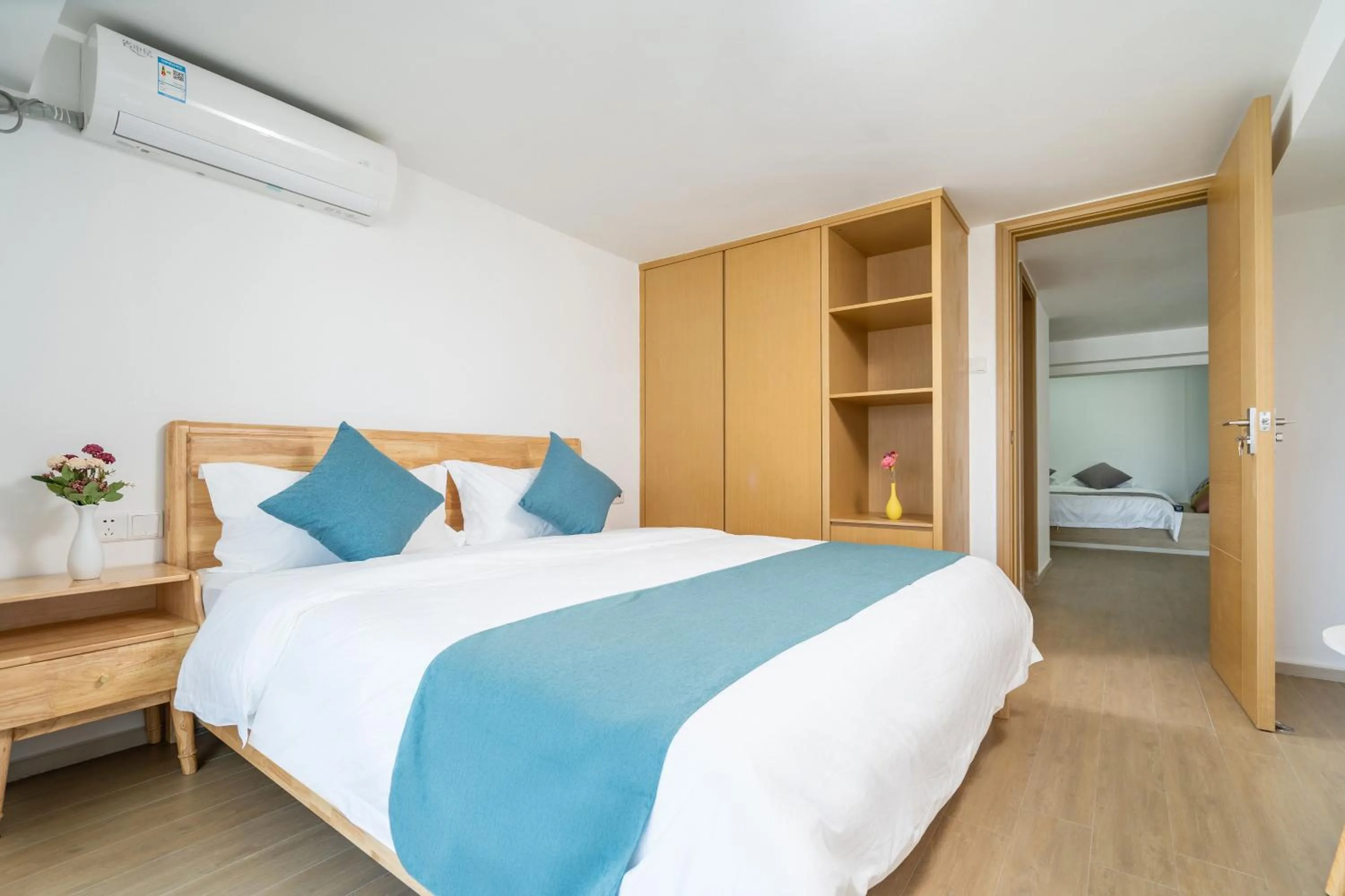 Bedroom, Bed in Neal Yat Seaview Apartment Haitang Bay Sanya