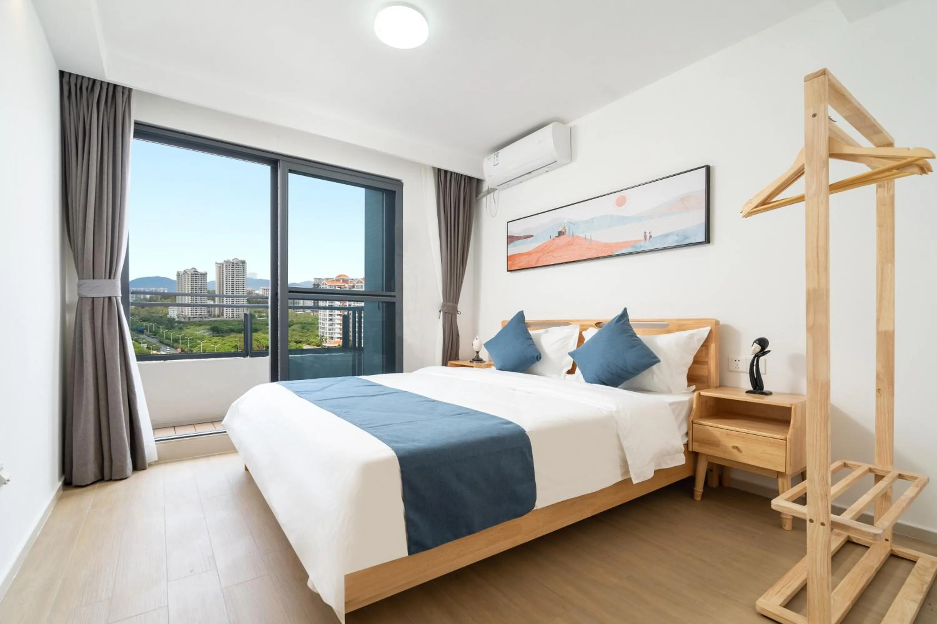 Bedroom, Bed in Neal Yat Seaview Apartment Haitang Bay Sanya