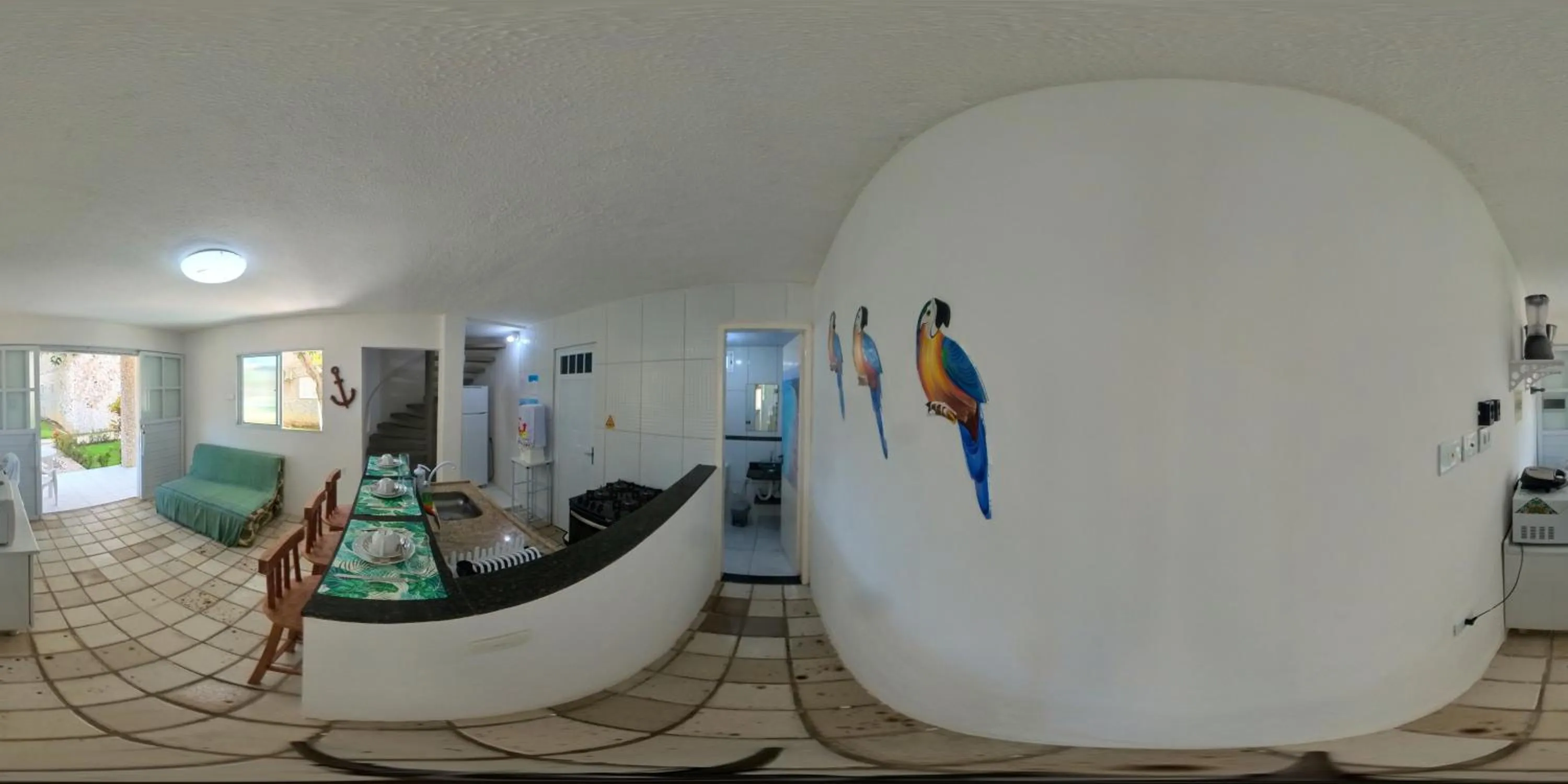 Kitchen or kitchenette in Chale 48 Maragogi Village Gales