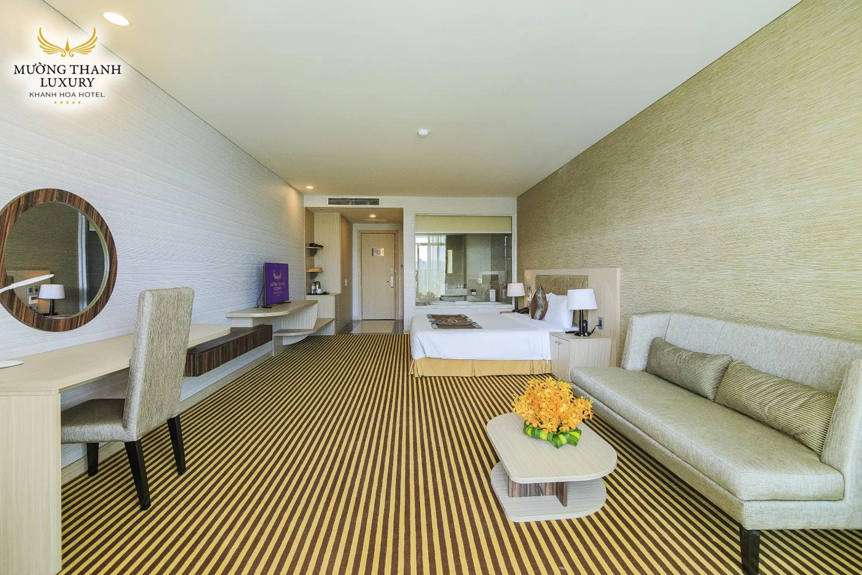 Bed in Muong Thanh Luxury Khanh Hoa