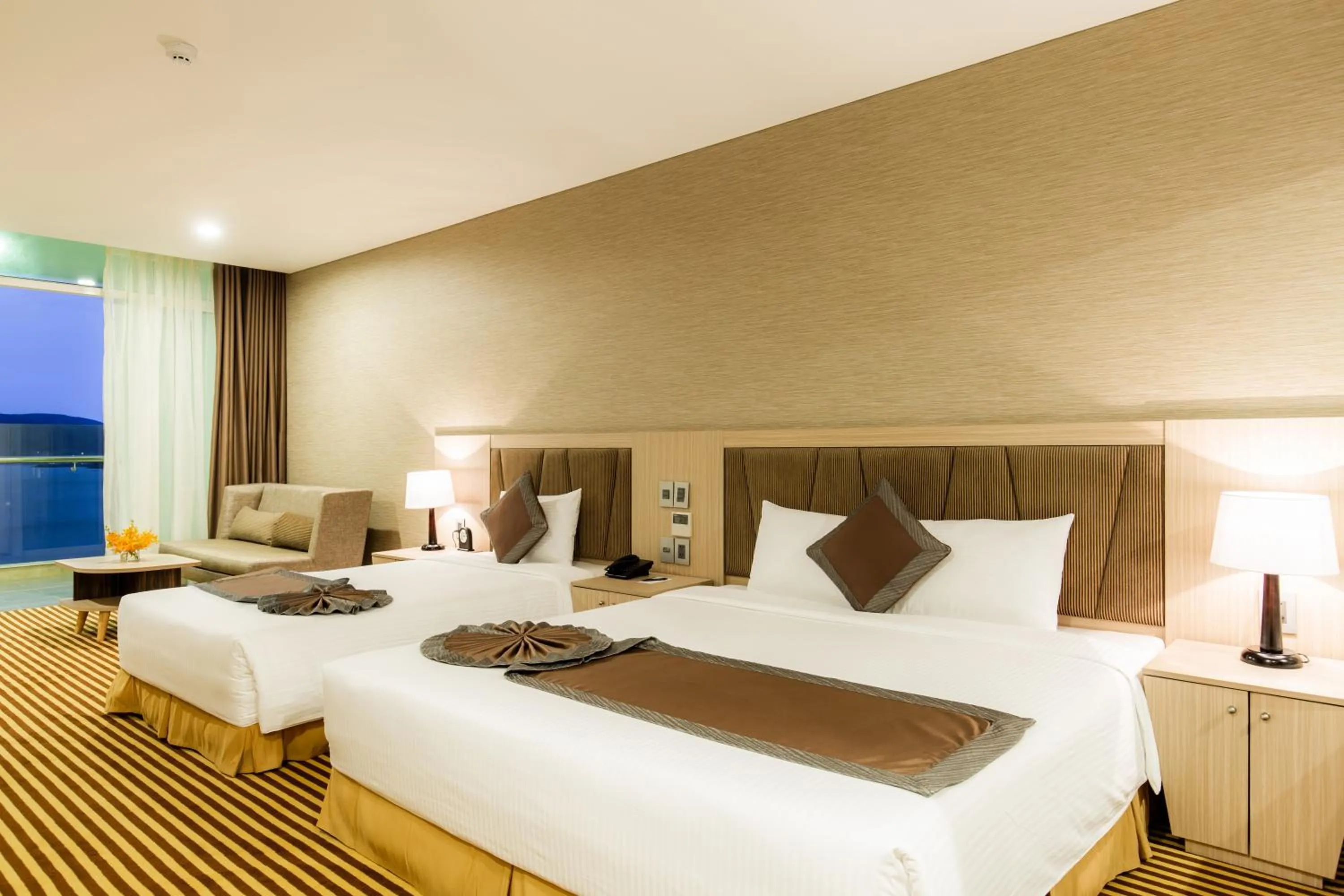 Bed in Muong Thanh Luxury Khanh Hoa