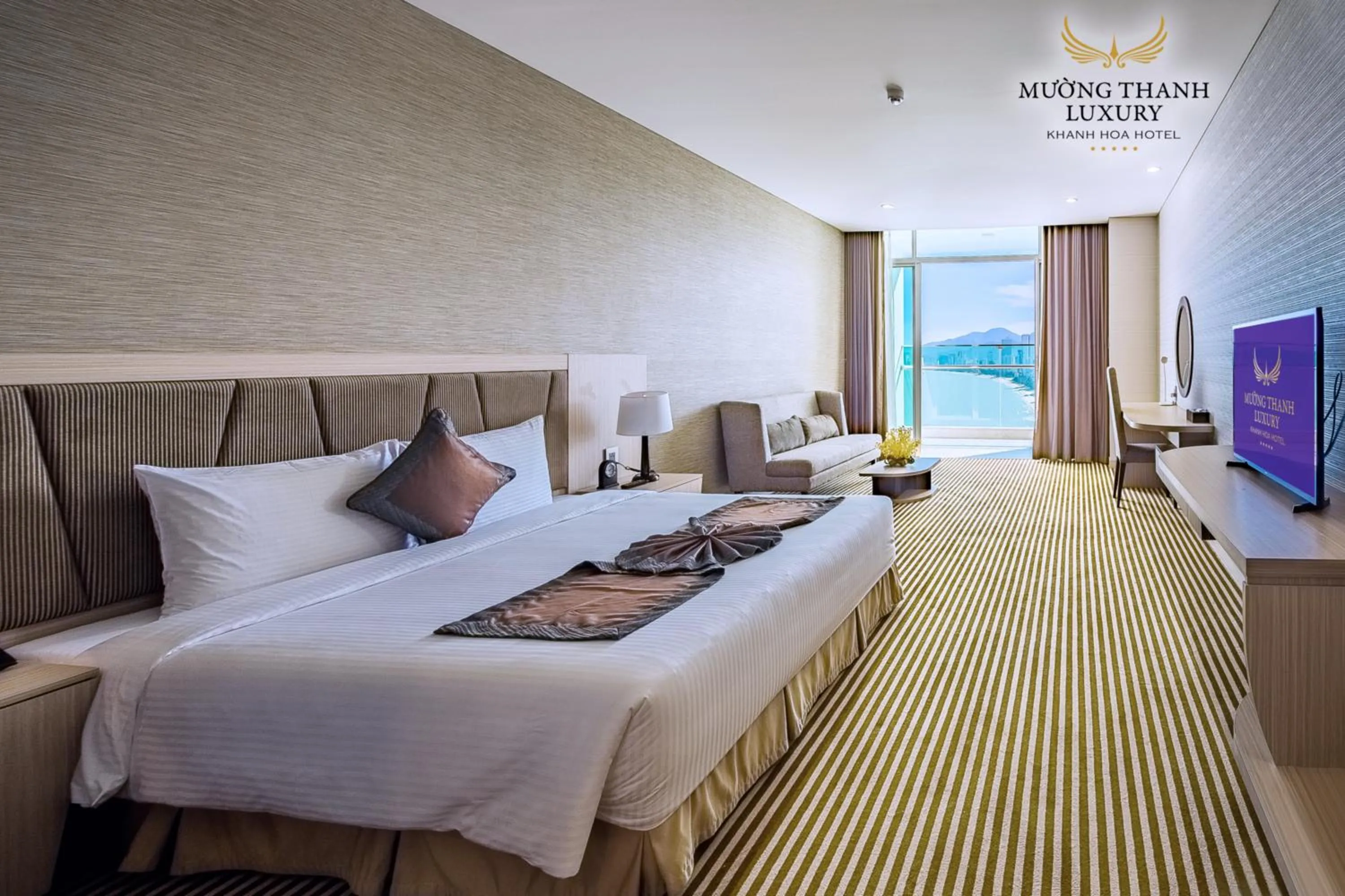 Photo of the whole room, Bed in Muong Thanh Luxury Khanh Hoa