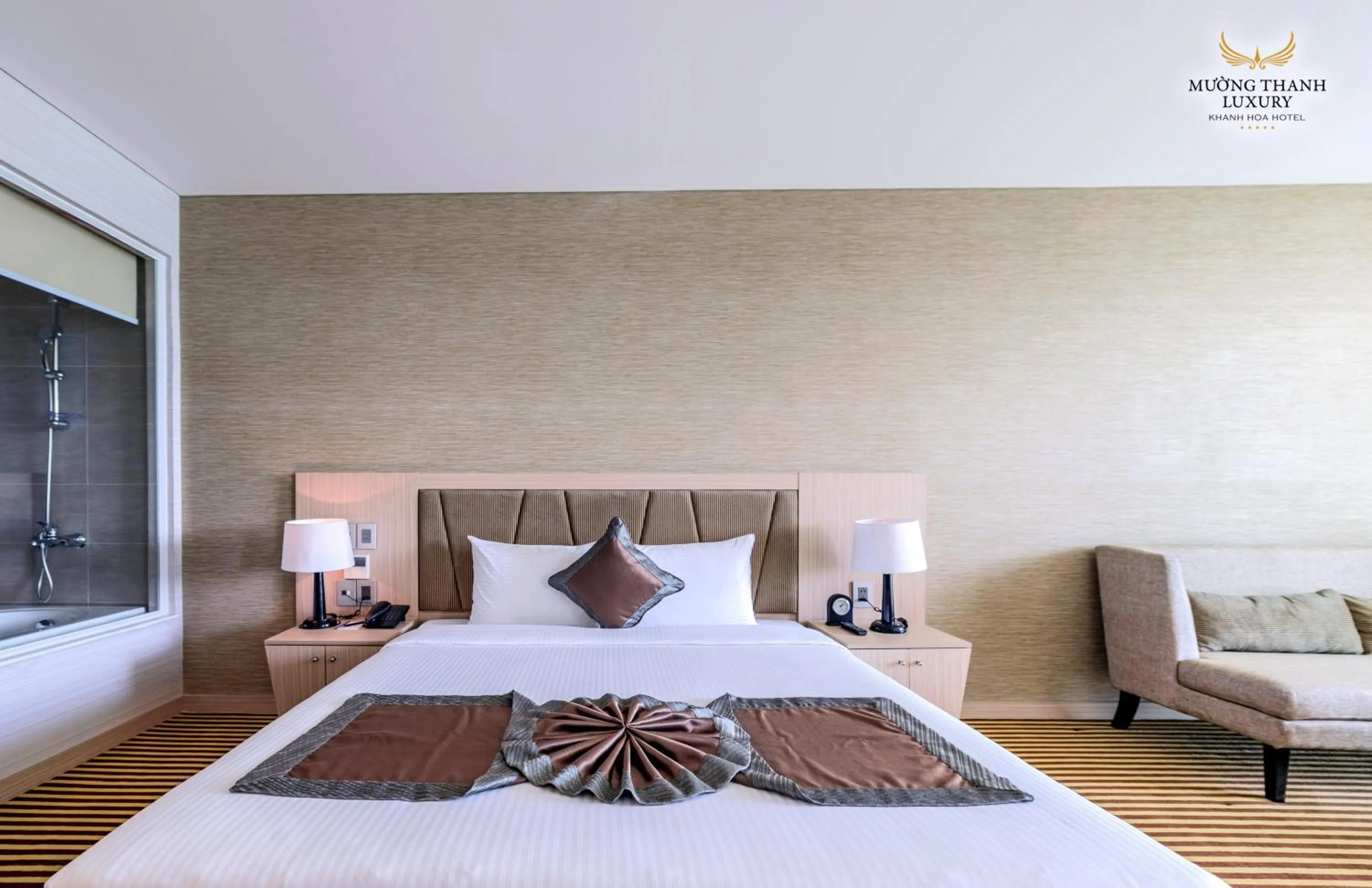 Bed in Muong Thanh Luxury Khanh Hoa