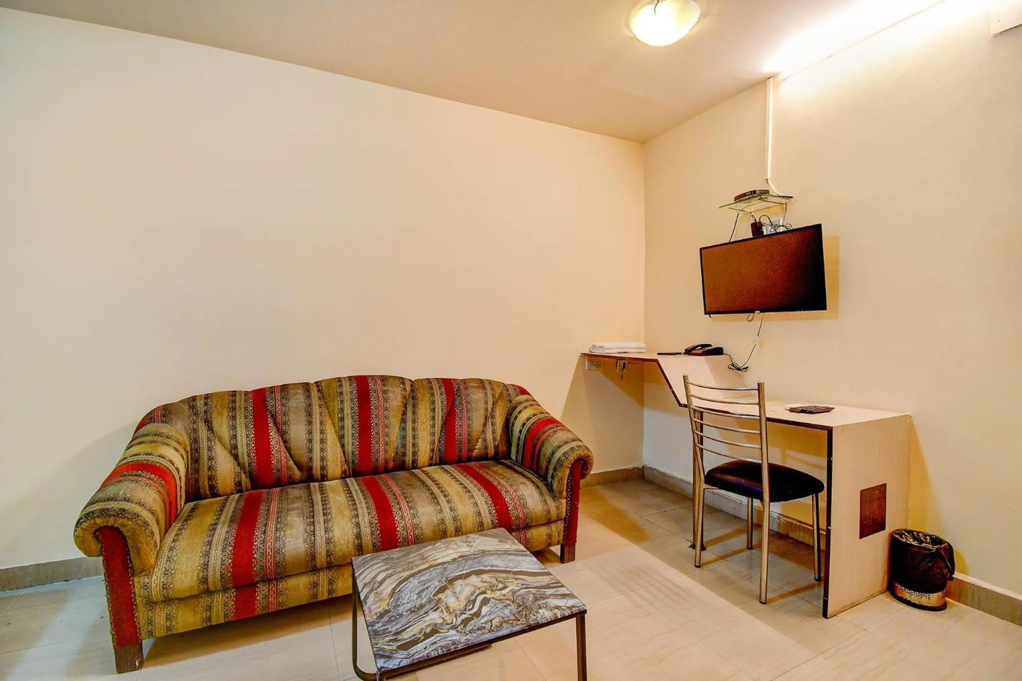 Seating area in FabHotel Kamala Inn