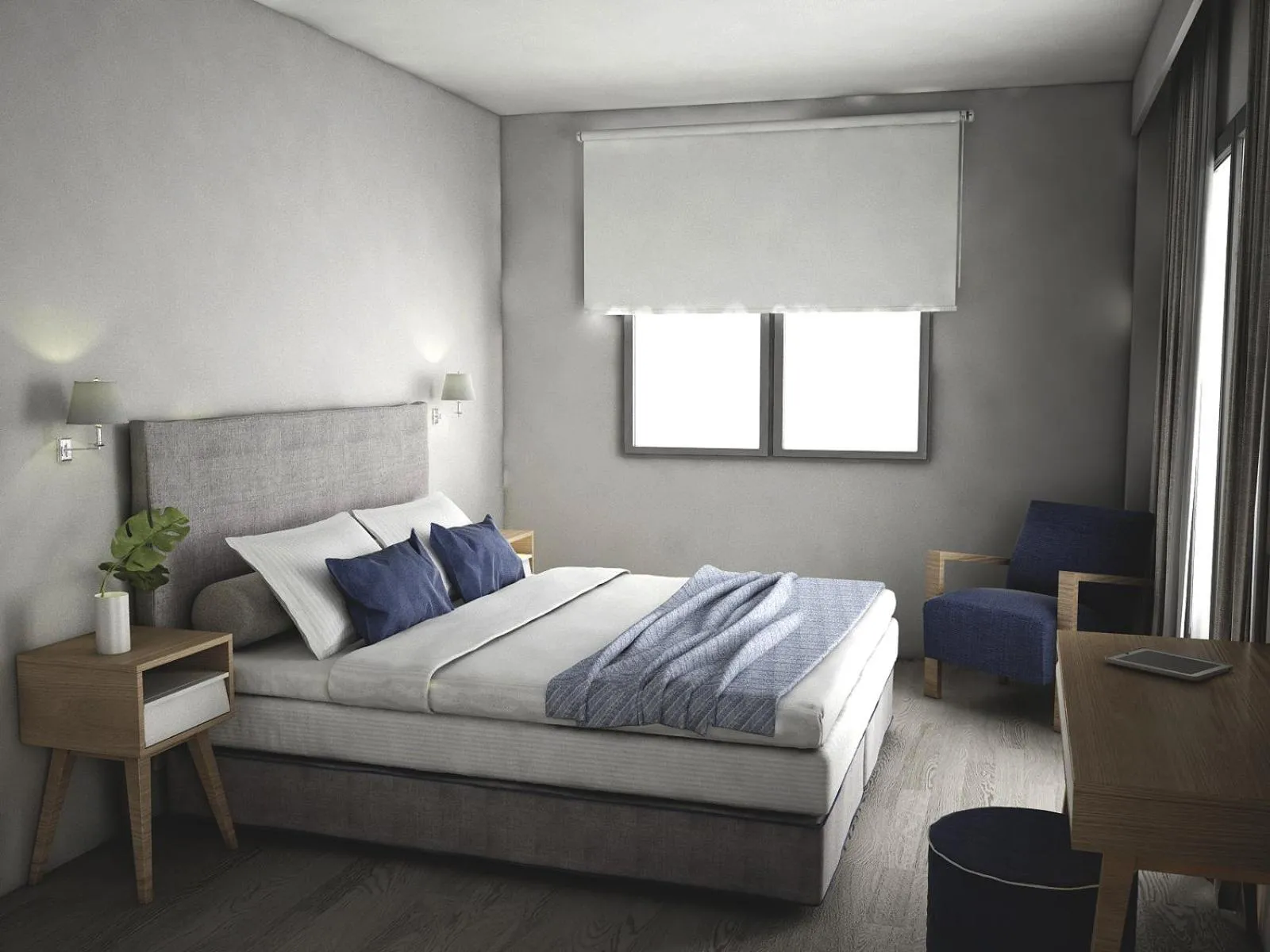 Bed in CHROMA FASHION ROOMS & APARTMENTS