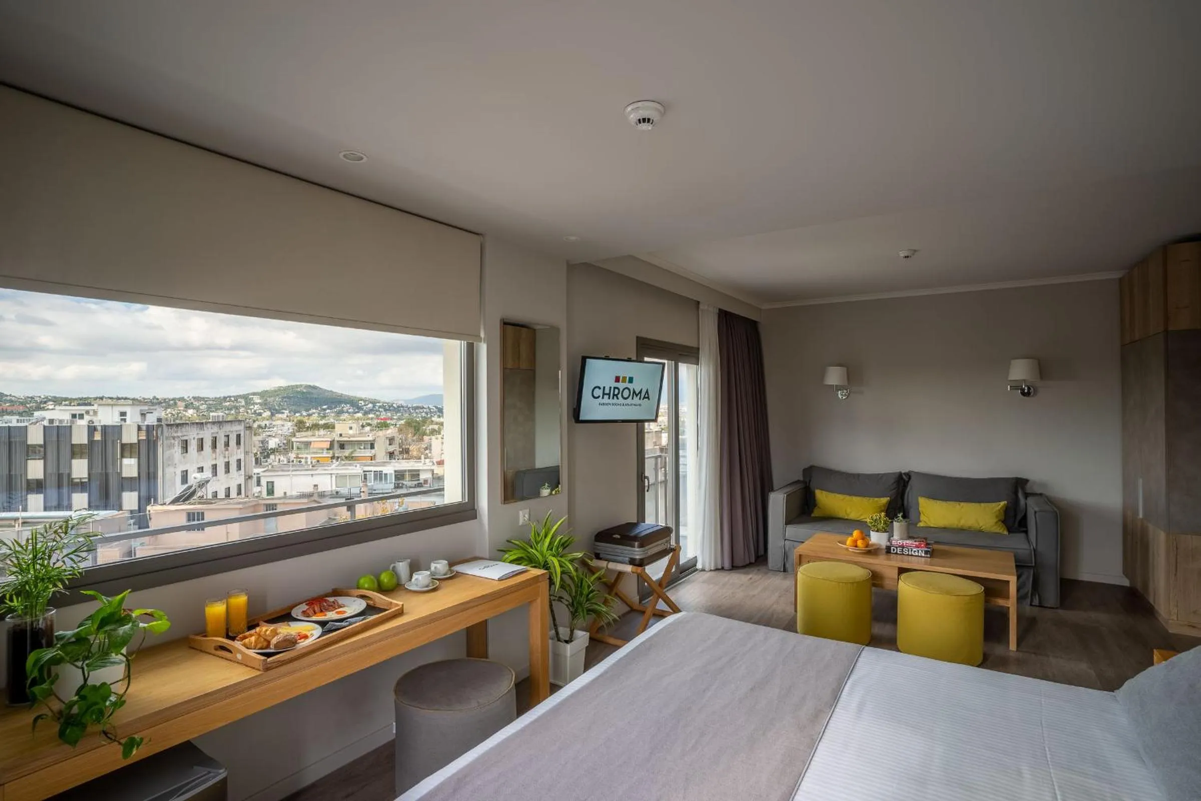 Bed in CHROMA FASHION ROOMS & APARTMENTS