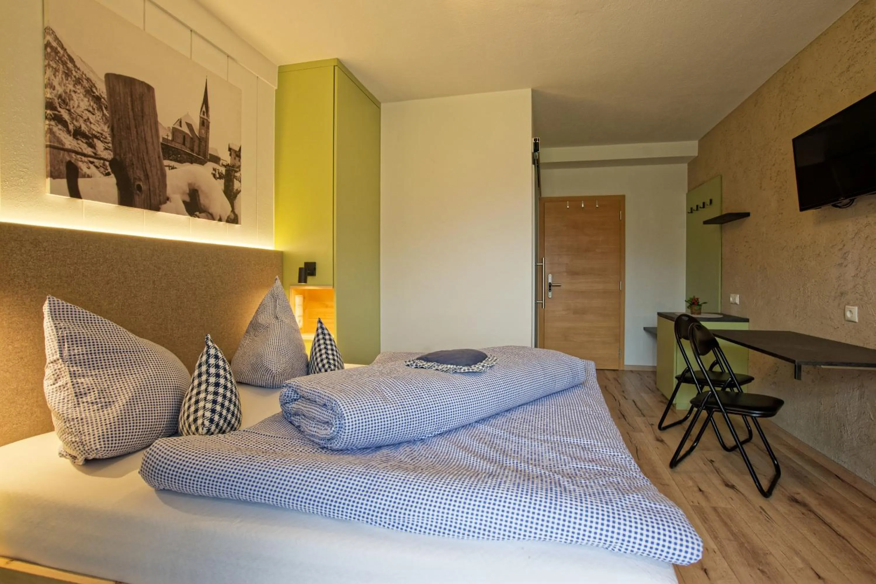 Bed in Bergchalet Hotel Reinerhof