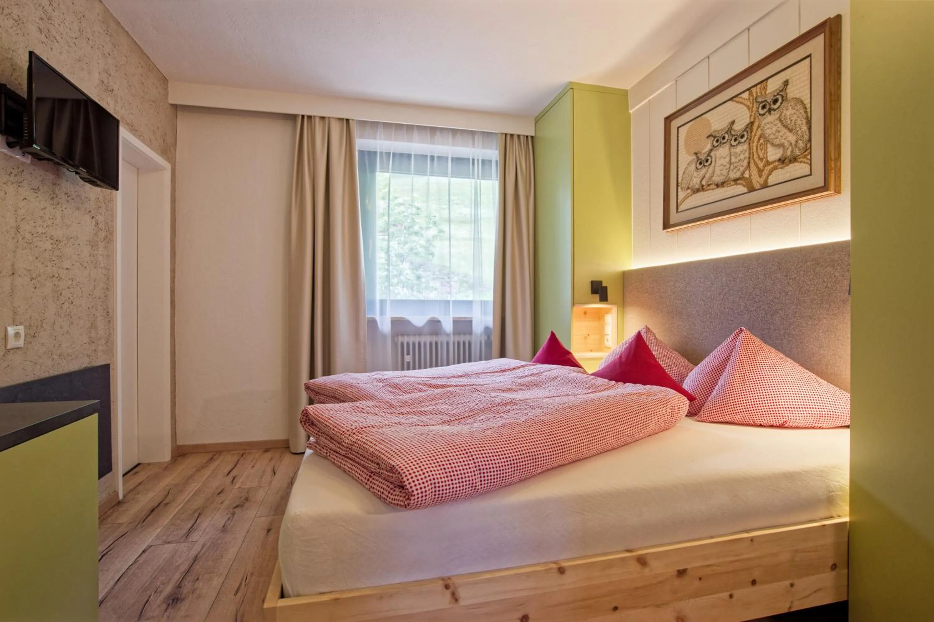 Bed in Bergchalet Hotel Reinerhof