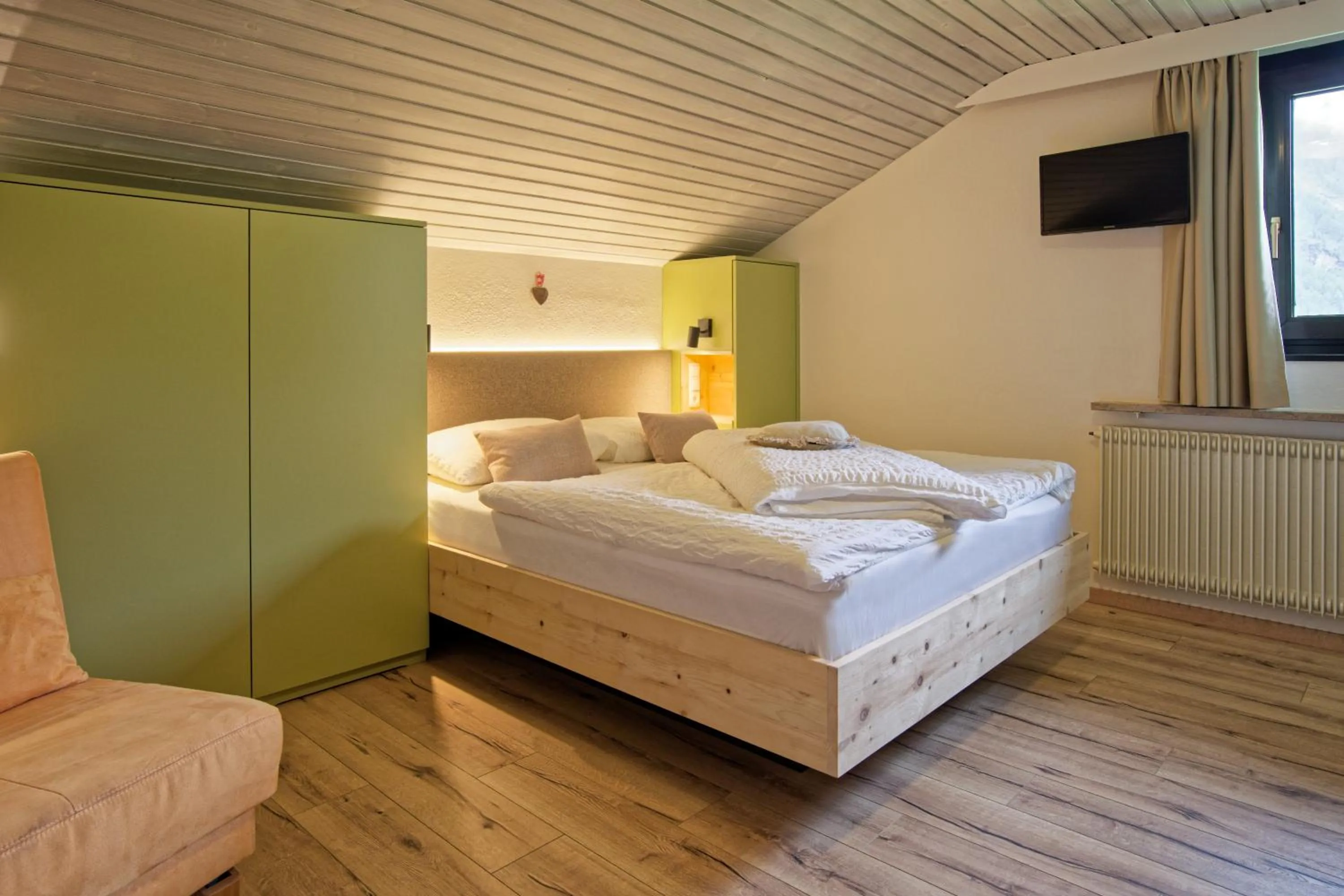 Bed in Bergchalet Hotel Reinerhof