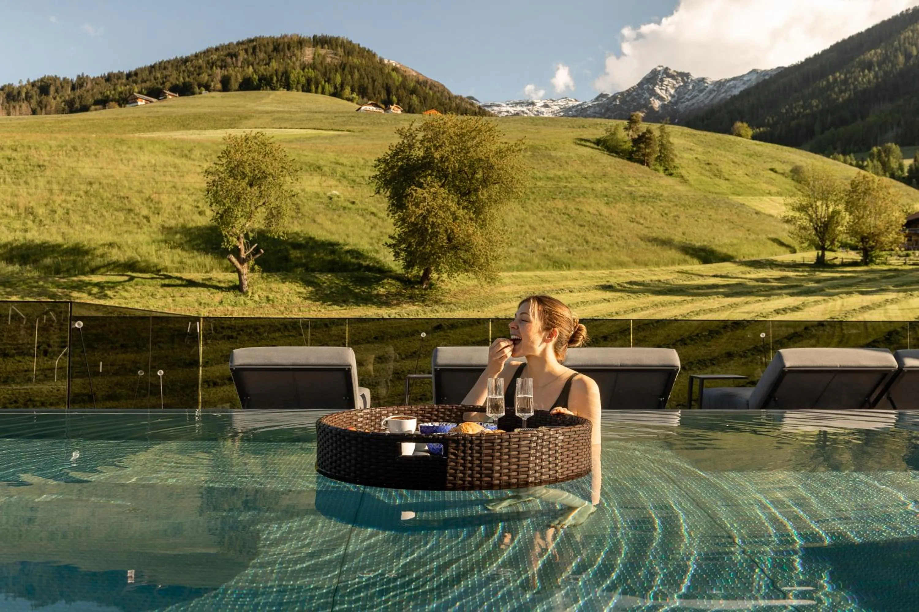 Hot Tub in Terentnerhof 4*S active & lifestyle hotel
