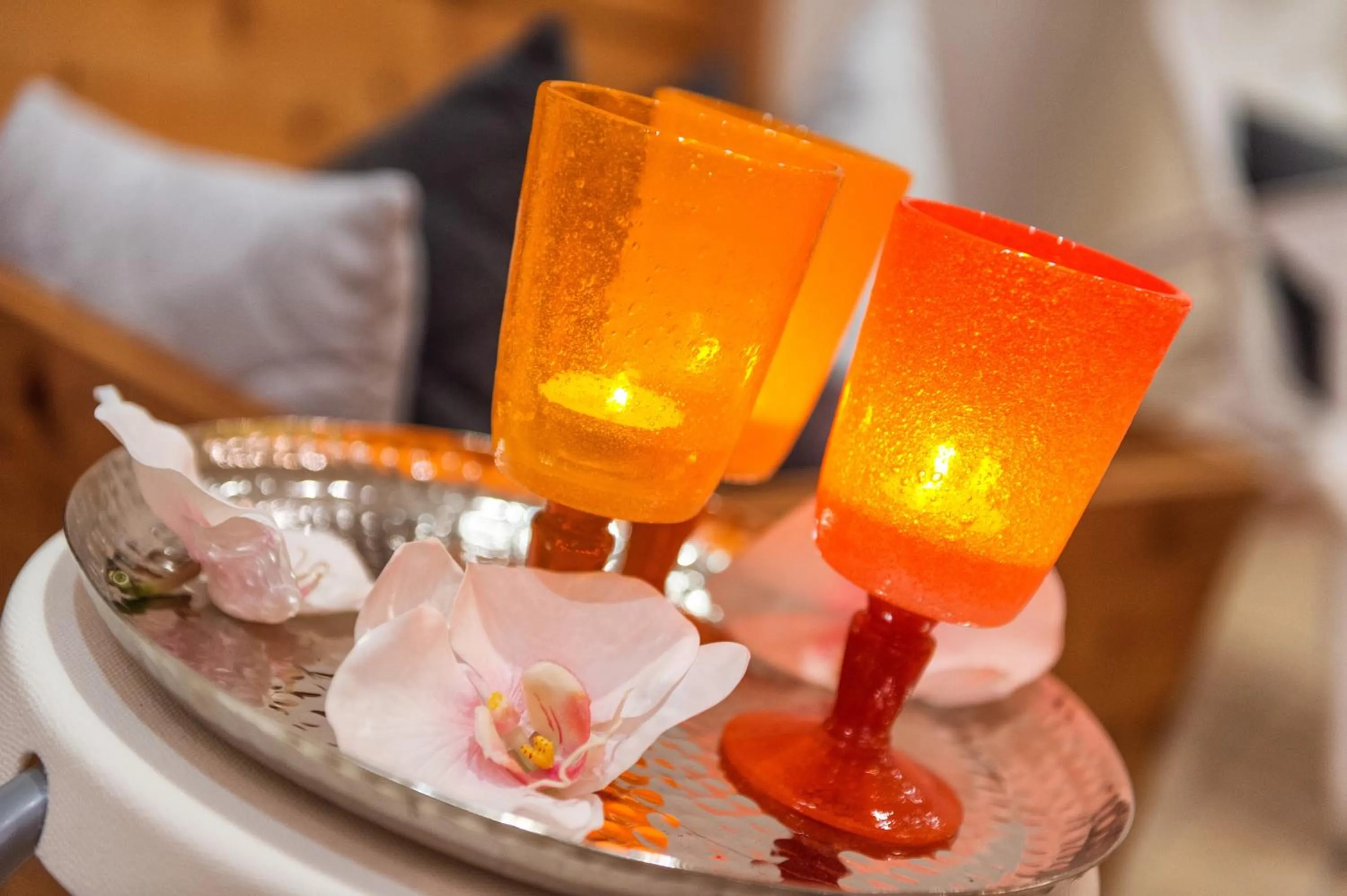 Decorative detail, Bed in Landhaus Fux