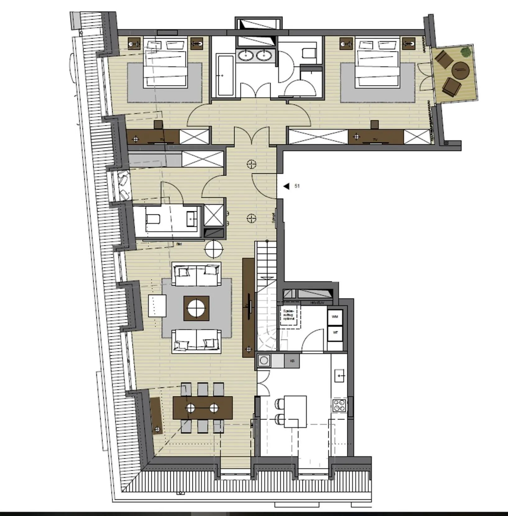 Floor plan in InTown Residences