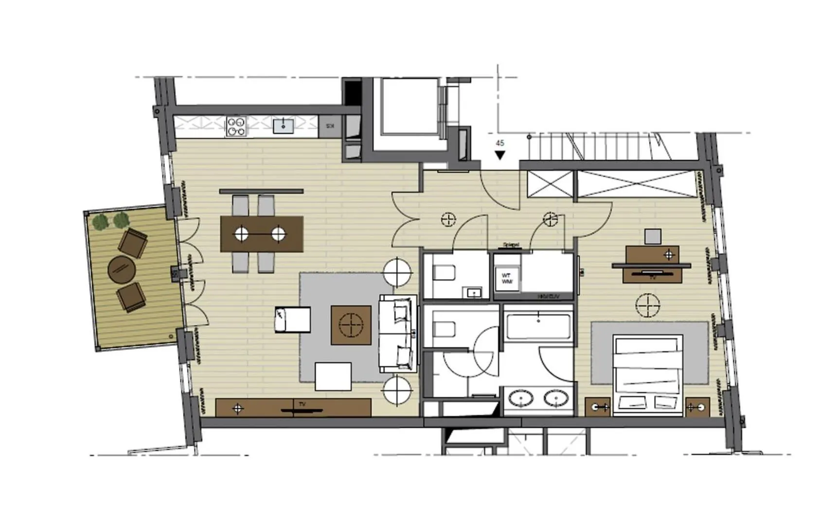 Floor plan in InTown Residences