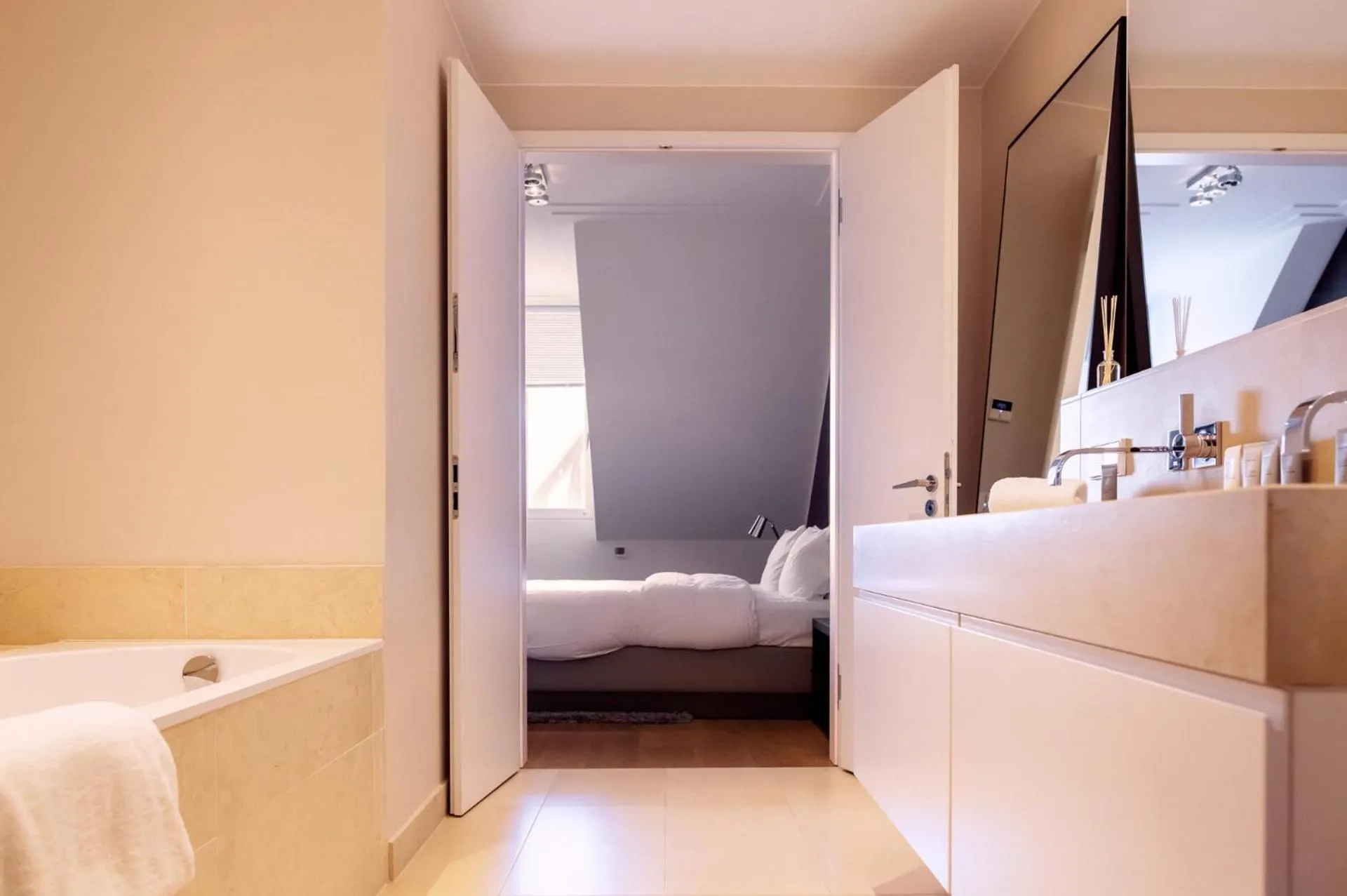 Bathroom, Bed in InTown Residences