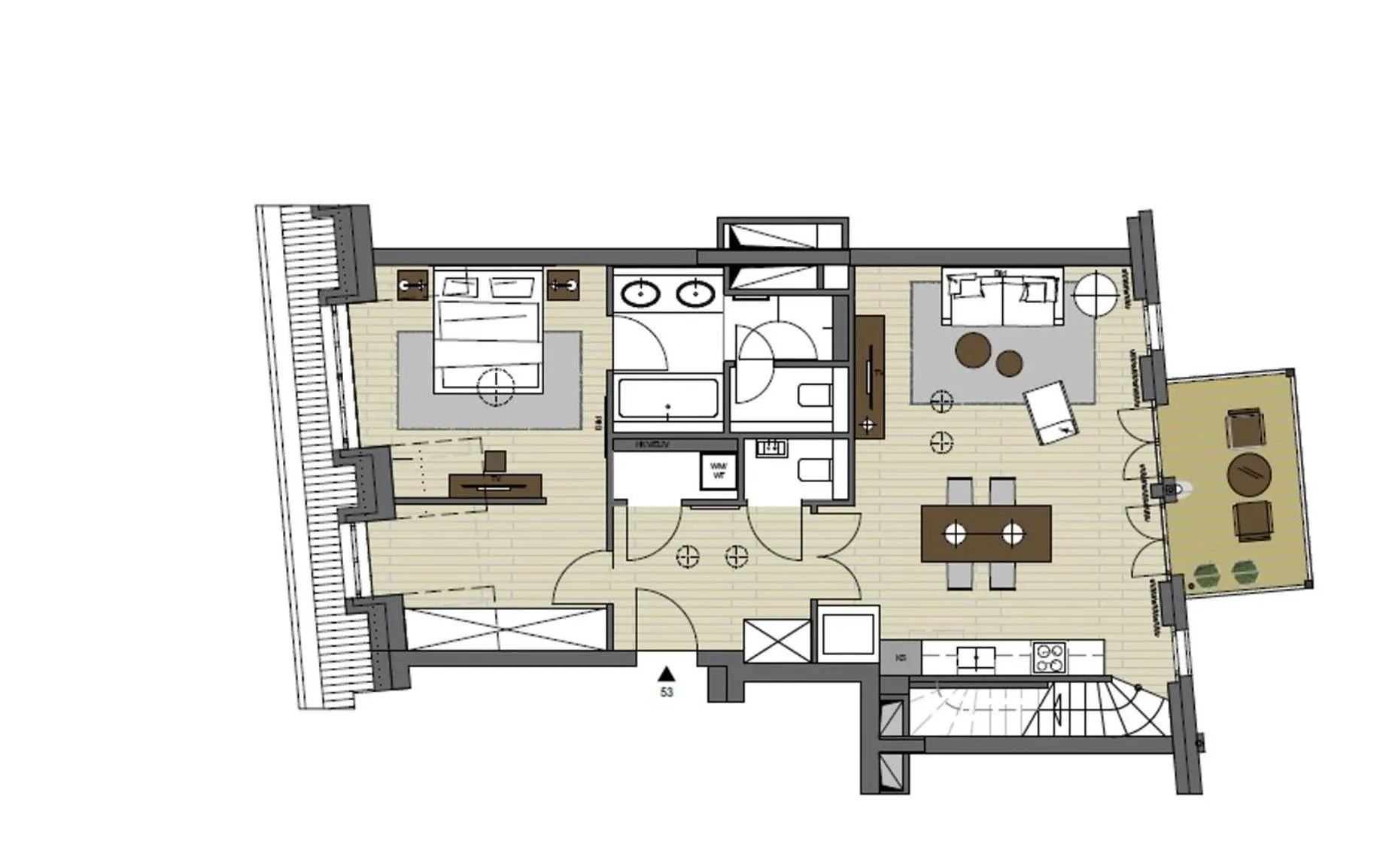 Floor plan in InTown Residences