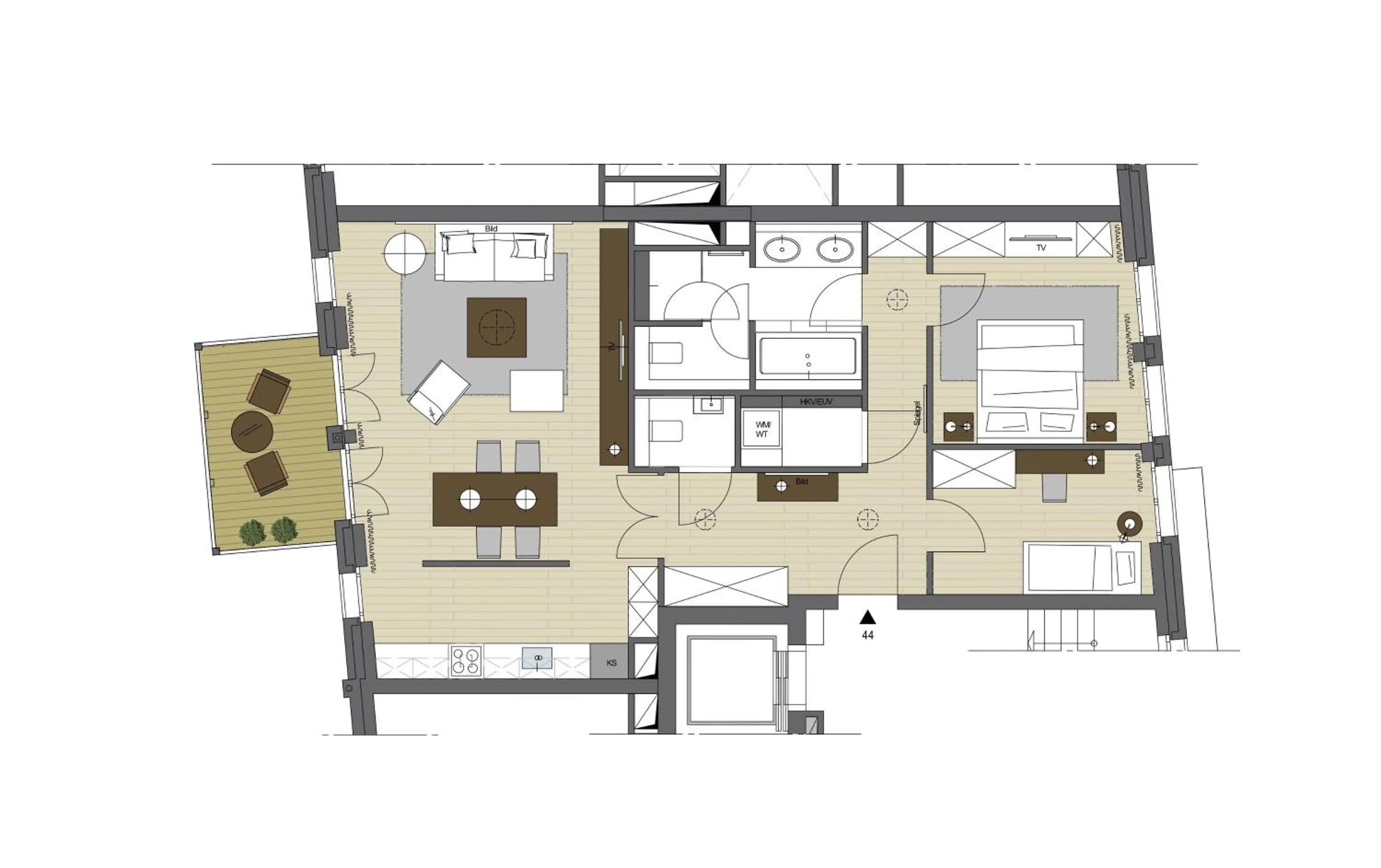Floor plan in InTown Residences