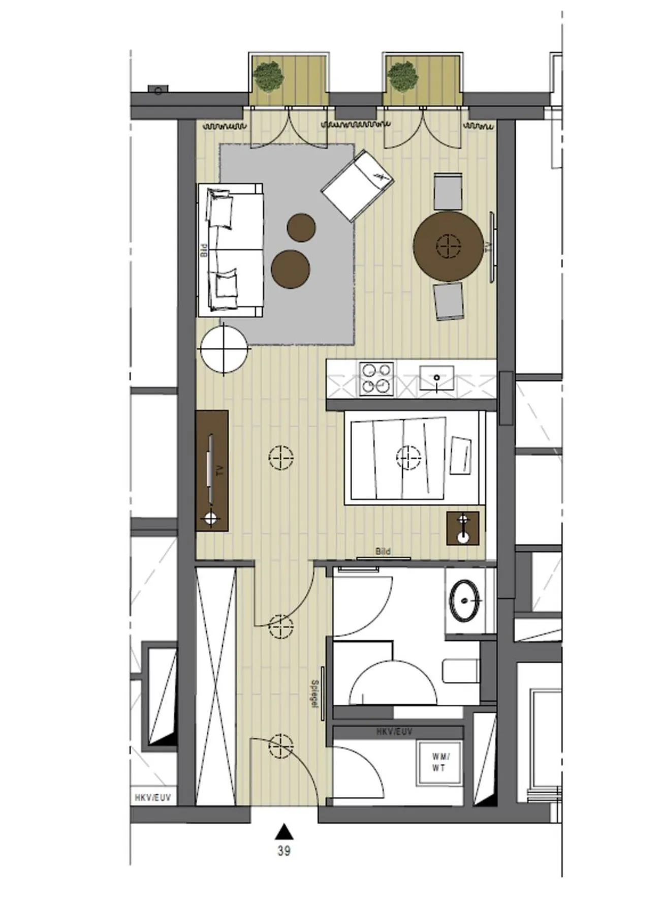Floor plan in InTown Residences