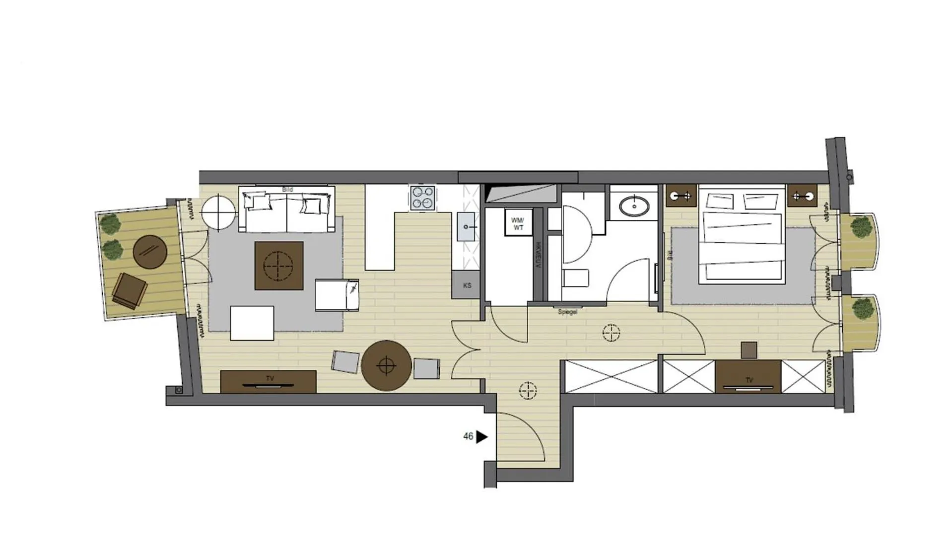 Floor plan in InTown Residences